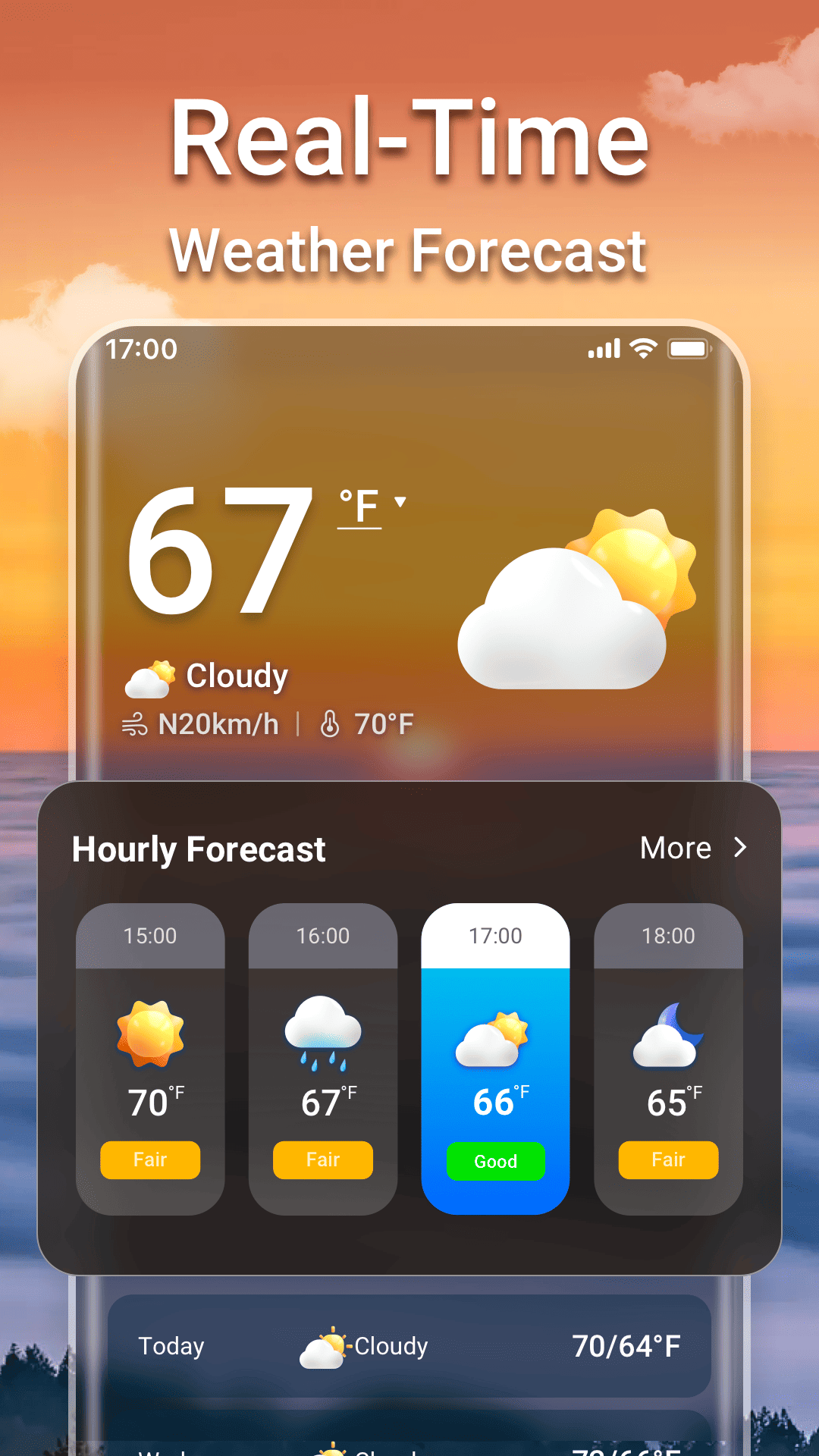 اسکرین شات 1 برنامه Weather Forecast & Live Radar