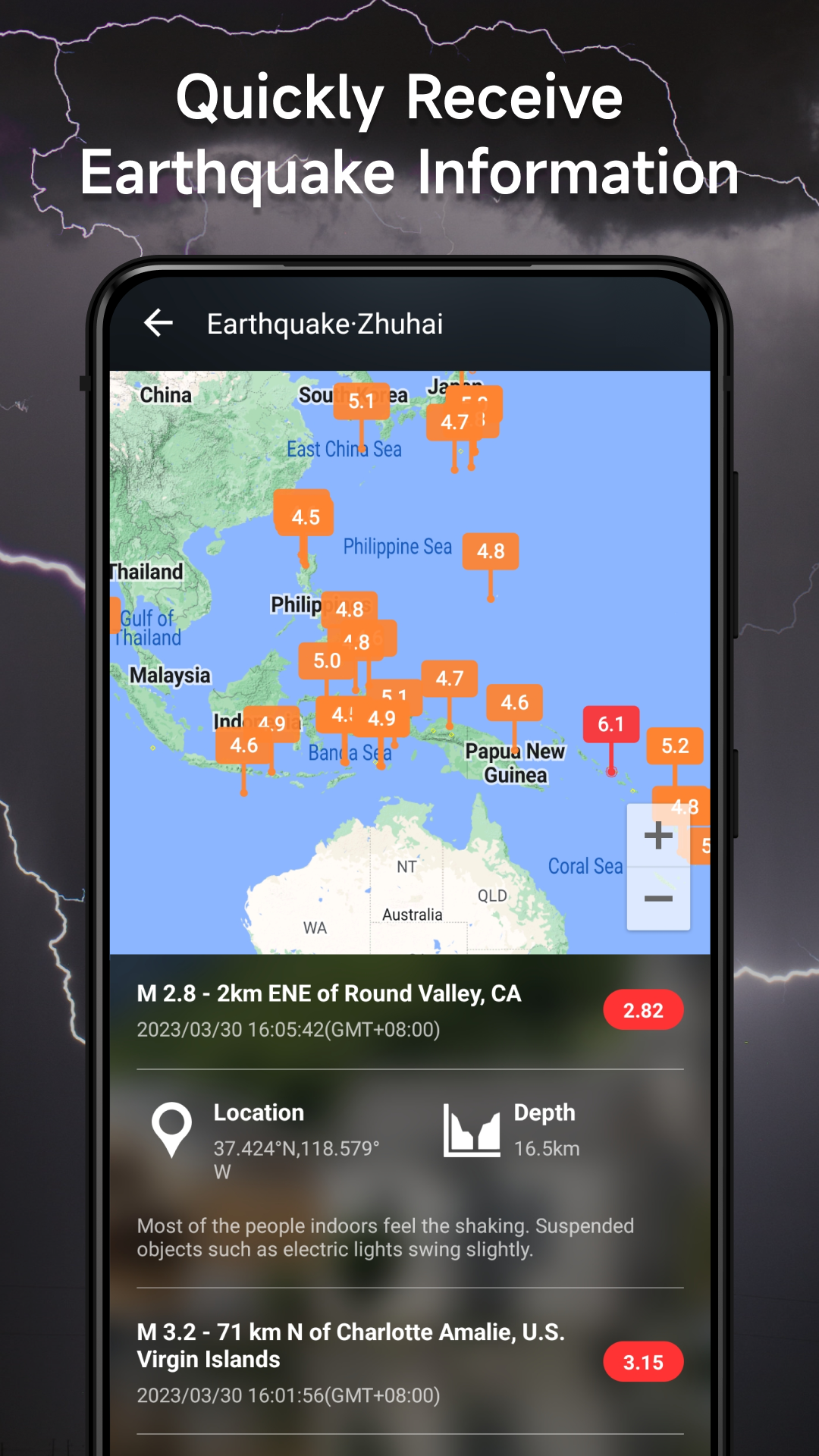 اسکرین شات 6 برنامه Weather: Live radar & widgets