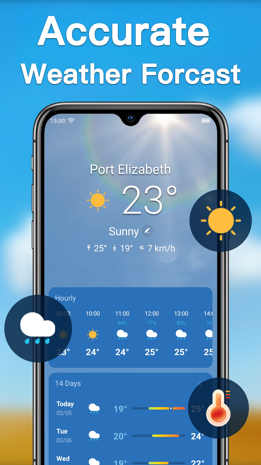 اسکرین شات 1 برنامه Weather - Weather Live