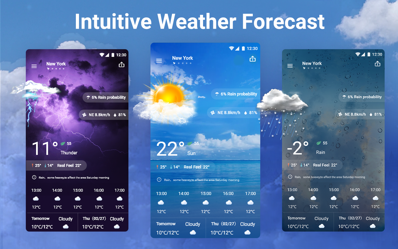 اسکرین شات 1 برنامه Live Weather: Weather Forecast