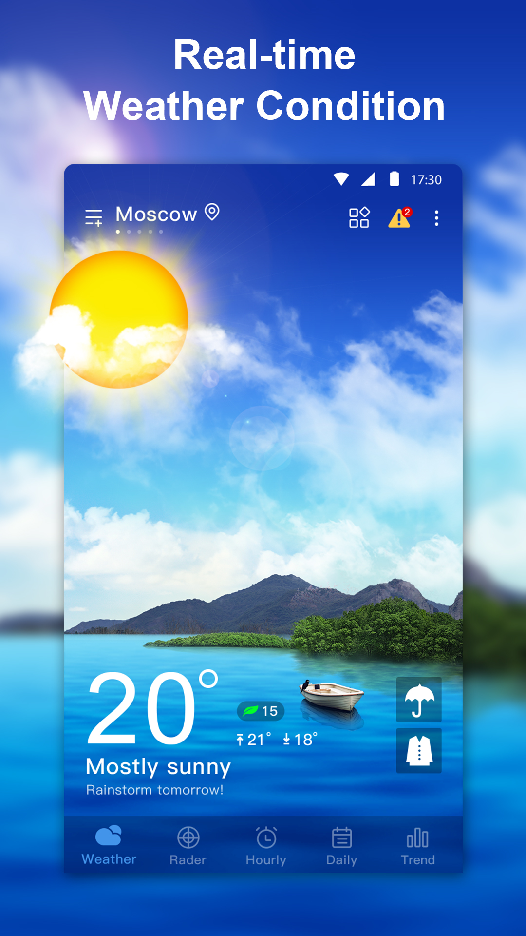 اسکرین شات 1 برنامه Weather Live: Weather Forecast