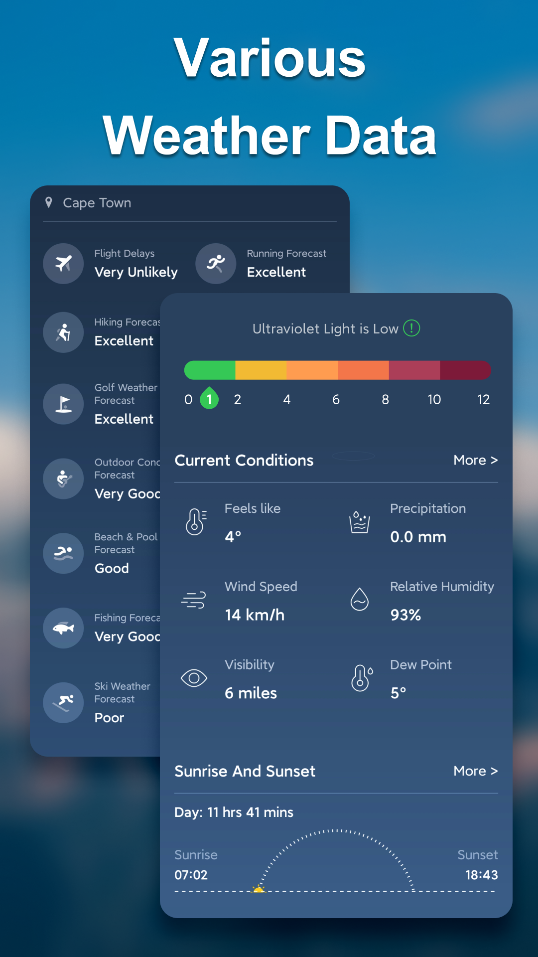 اسکرین شات 4 برنامه Weather Live: Accurate Weather