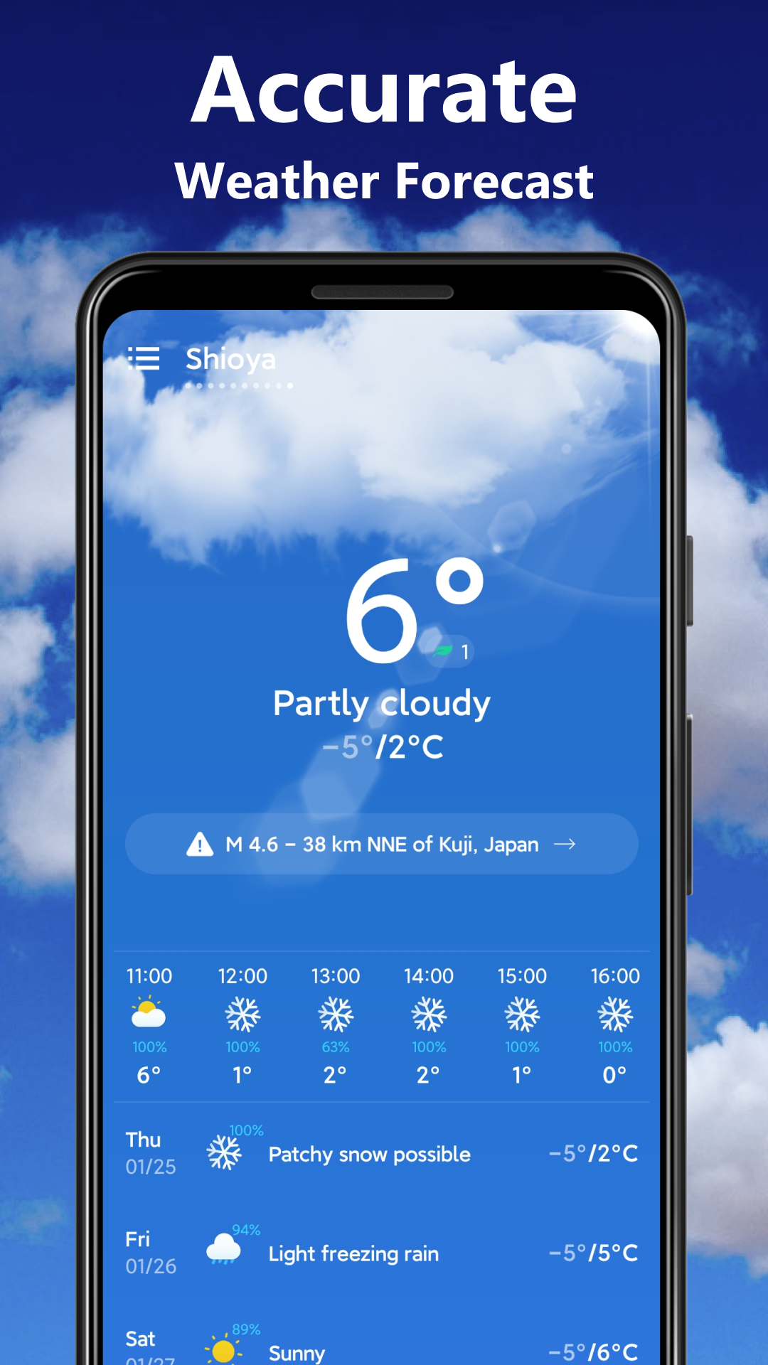 اسکرین شات 1 برنامه Weather - Live Radar & Widgets