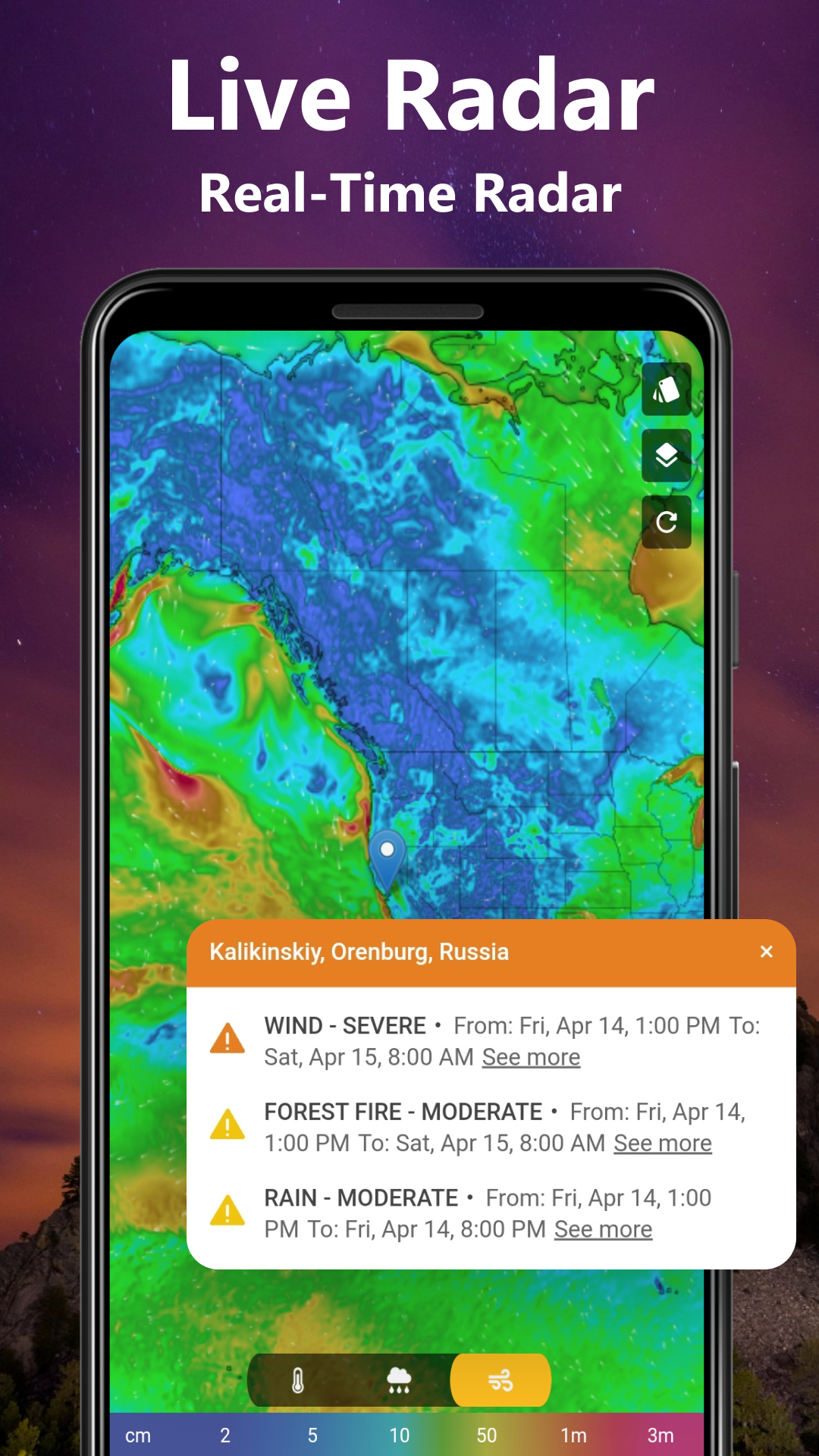 اسکرین شات 2 برنامه Weather - Live Radar & Widgets