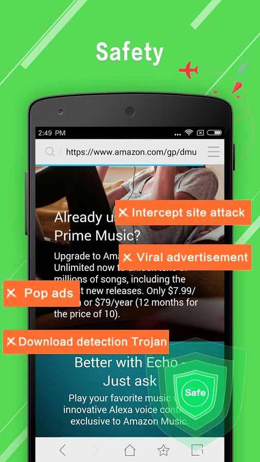 اسکرین شات 1 برنامه Web Browser ( Fast & Secure We