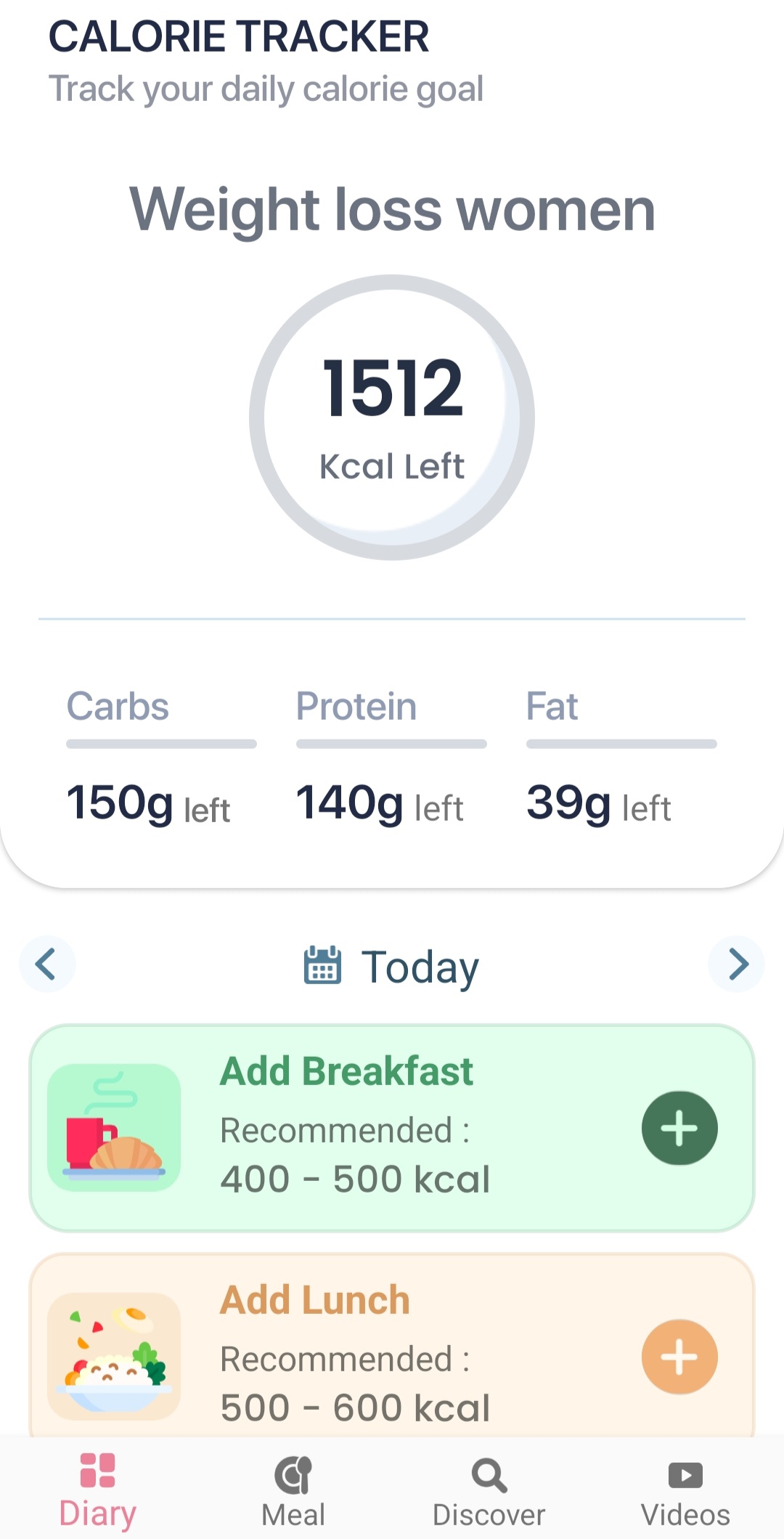 اسکرین شات 7 برنامه Women Weight Loss Diet Plan