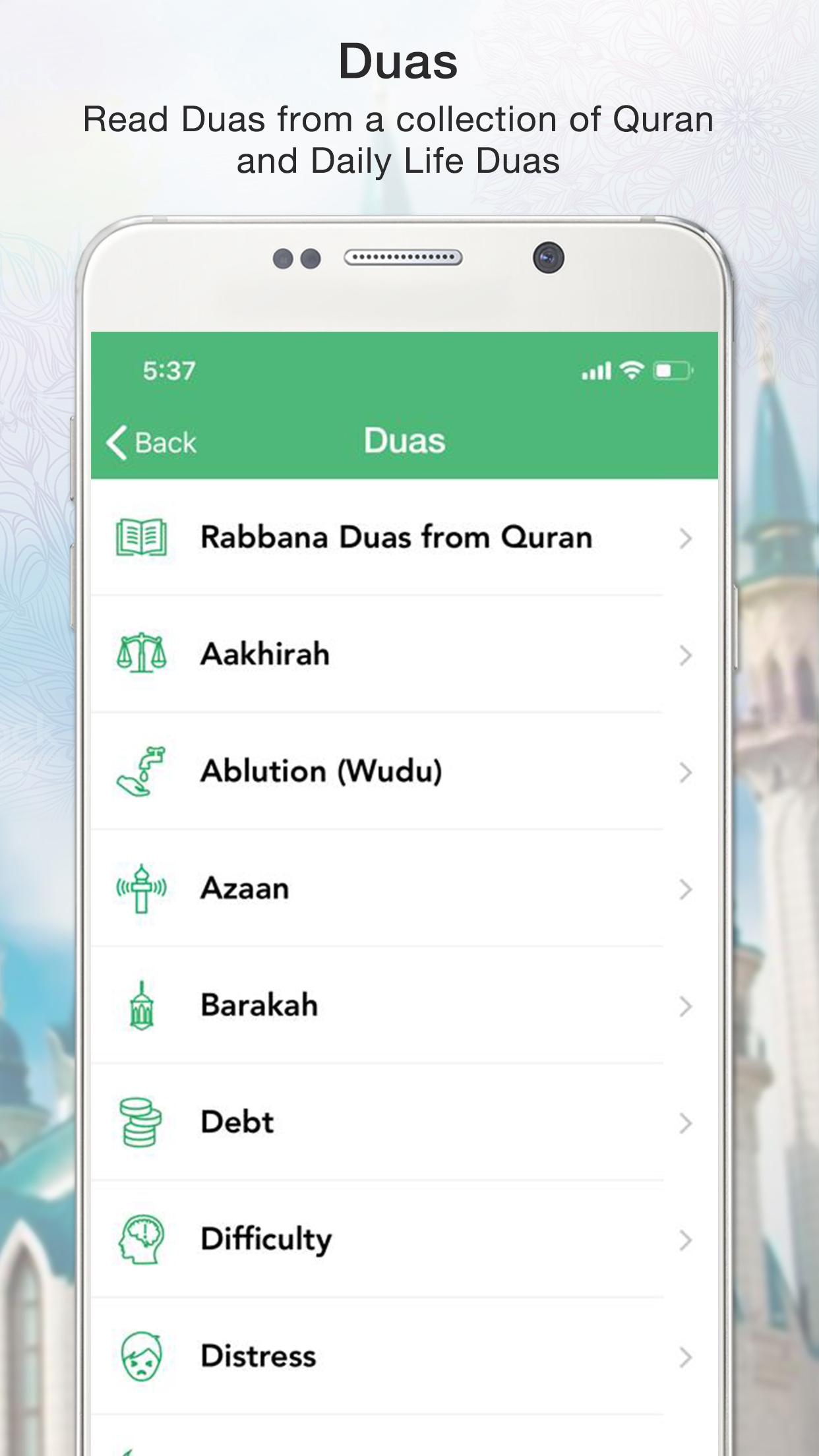 اسکرین شات 7 برنامه Islamic Prayer Times & Tracker