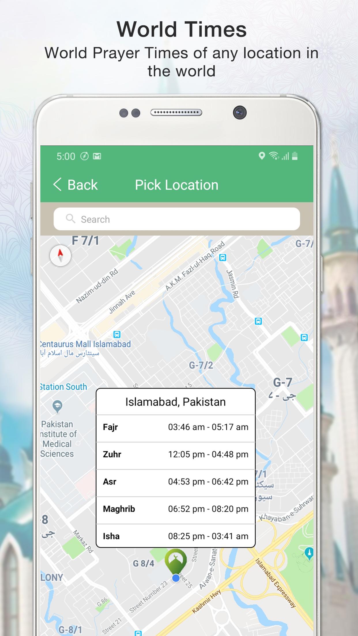 اسکرین شات 8 برنامه Islamic Prayer Times & Tracker
