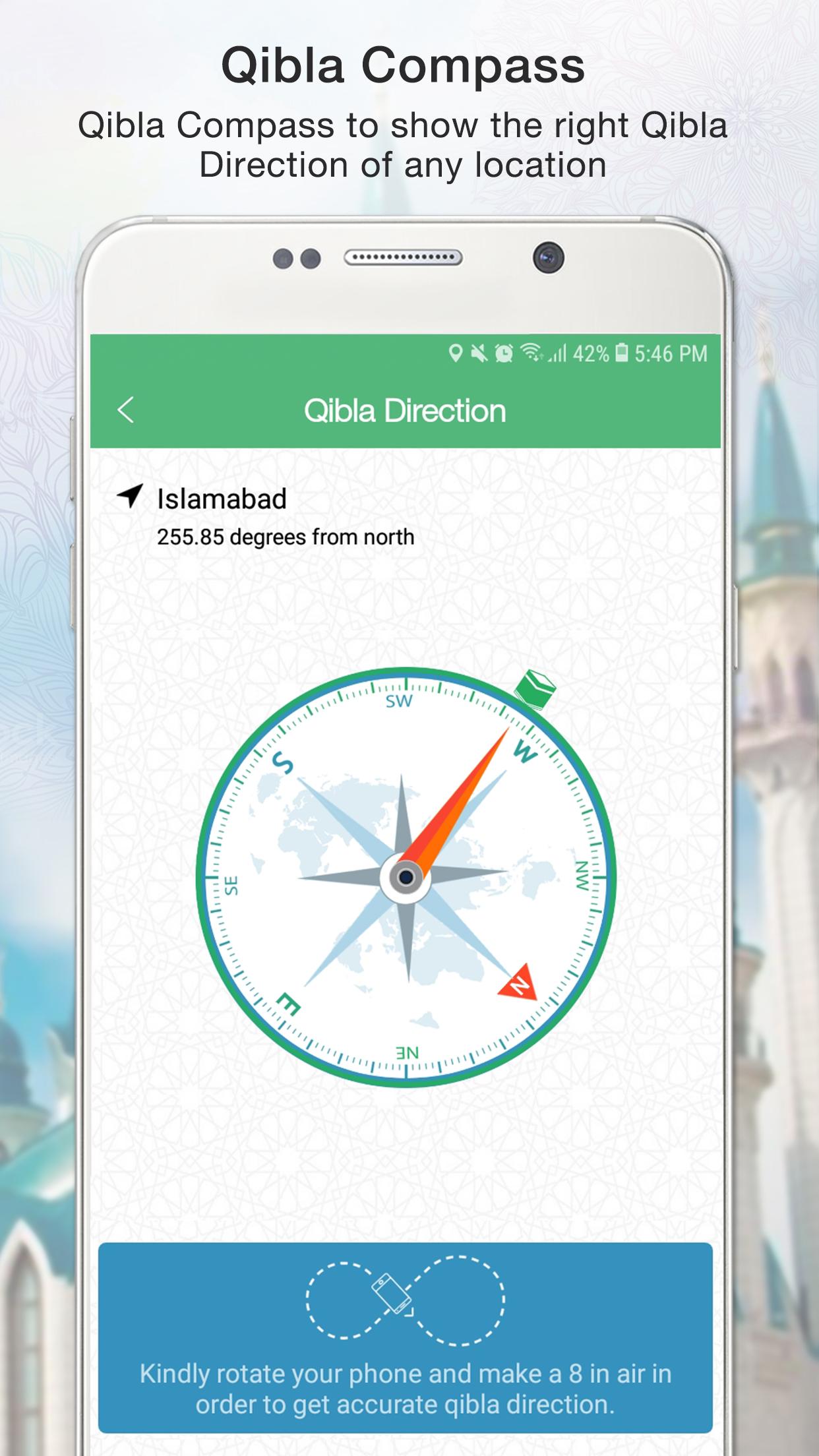 اسکرین شات 4 برنامه Islamic Prayer Times & Tracker