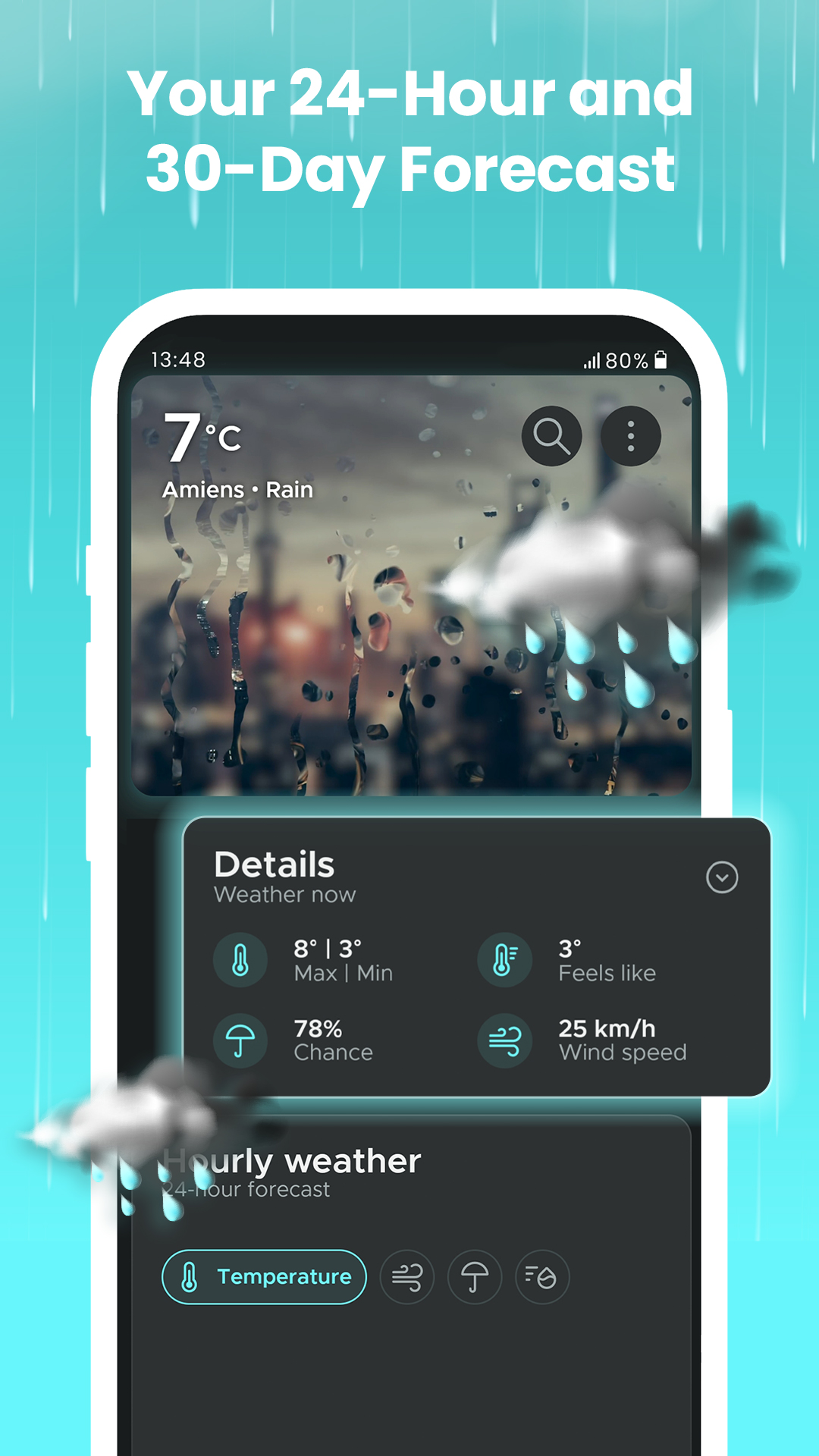 اسکرین شات 4 برنامه Overdrop - Weather & Widget