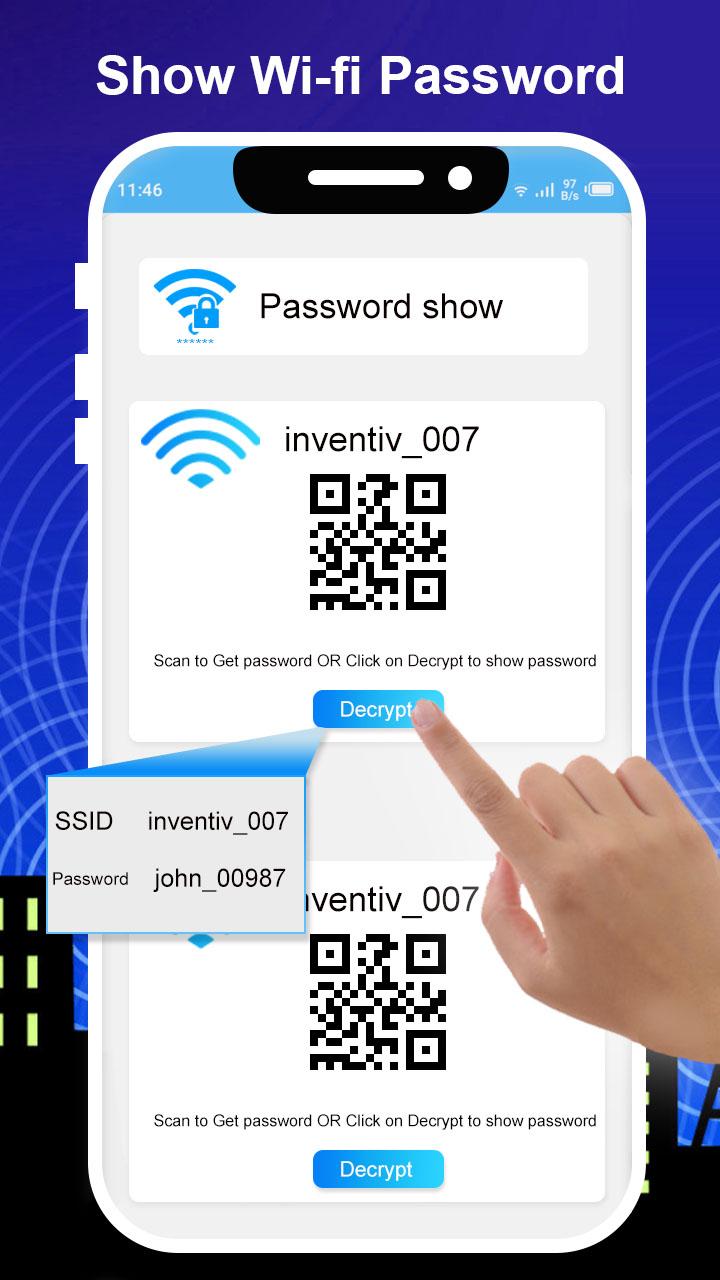 اسکرین شات 6 برنامه WIFI Password Show-Wifi Key