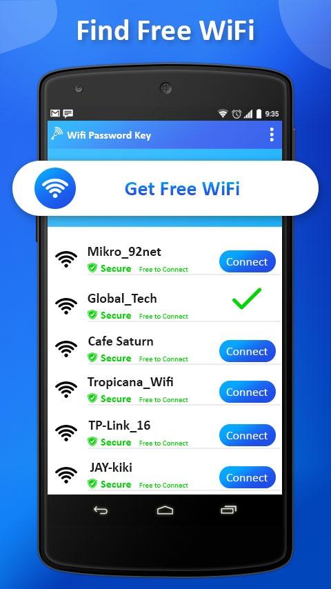 اسکرین شات 1 برنامه Wifi password Show: Key View