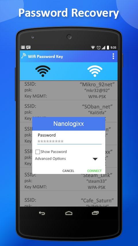 اسکرین شات 5 برنامه Wifi password Show: Key View