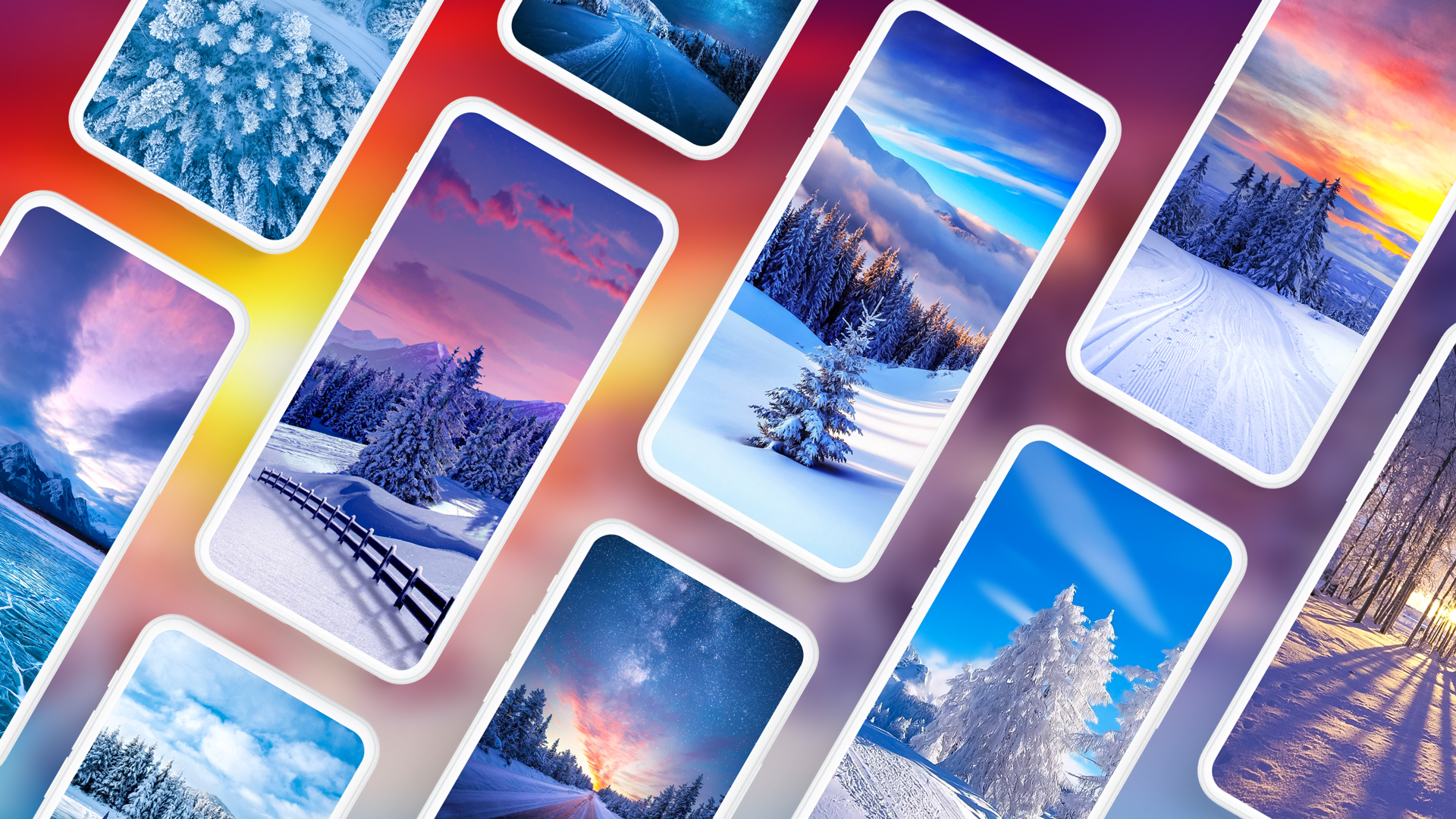 اسکرین شات 1 برنامه Winter Wallpapers 4K