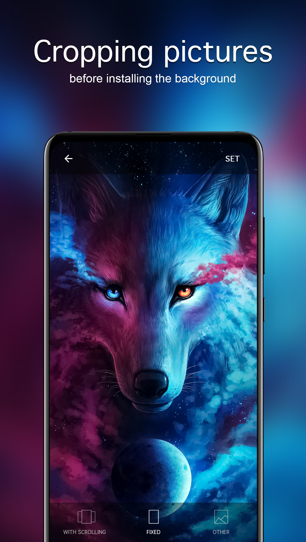 اسکرین شات 4 برنامه Wolf Wallpapers 4K