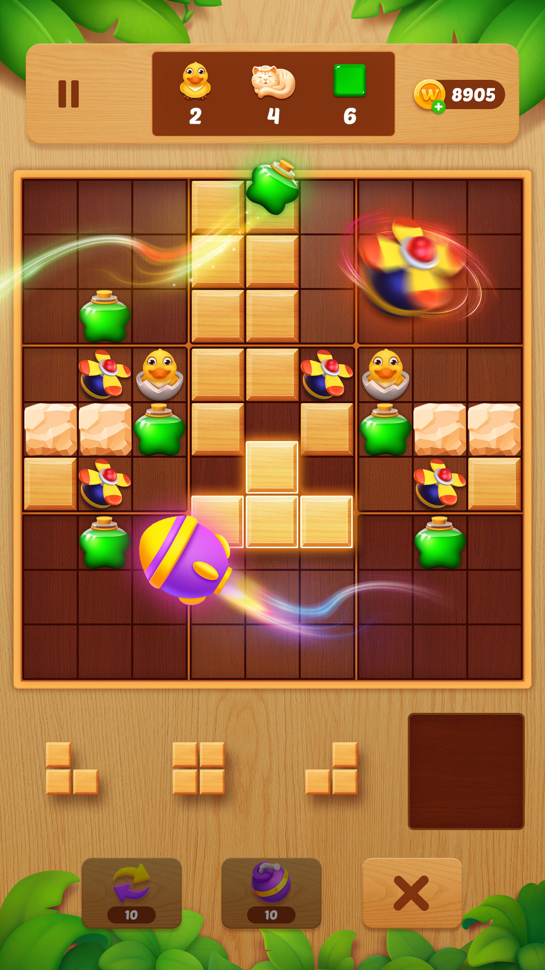 اسکرین شات 1 بازی Block Crush: Wood Block Puzzle