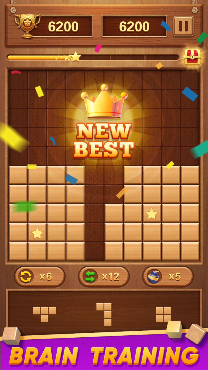 اسکرین شات 5 بازی Block Puzzle Wood Blast