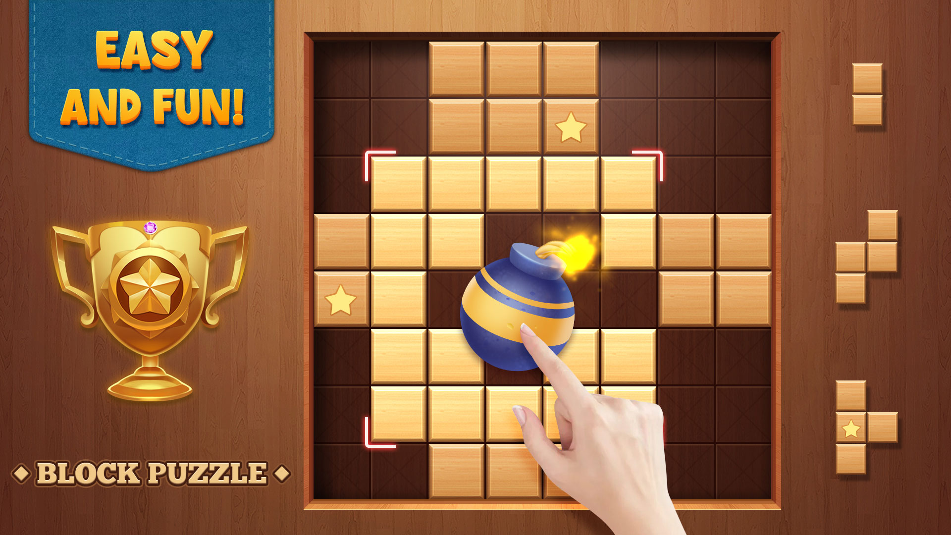 اسکرین شات 8 بازی Block Puzzle Wood Blast
