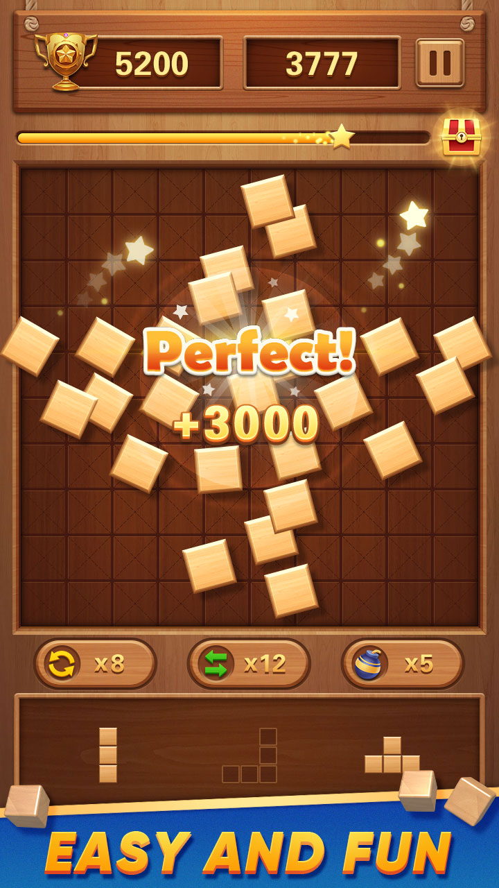 اسکرین شات 4 بازی Block Puzzle Wood Blast