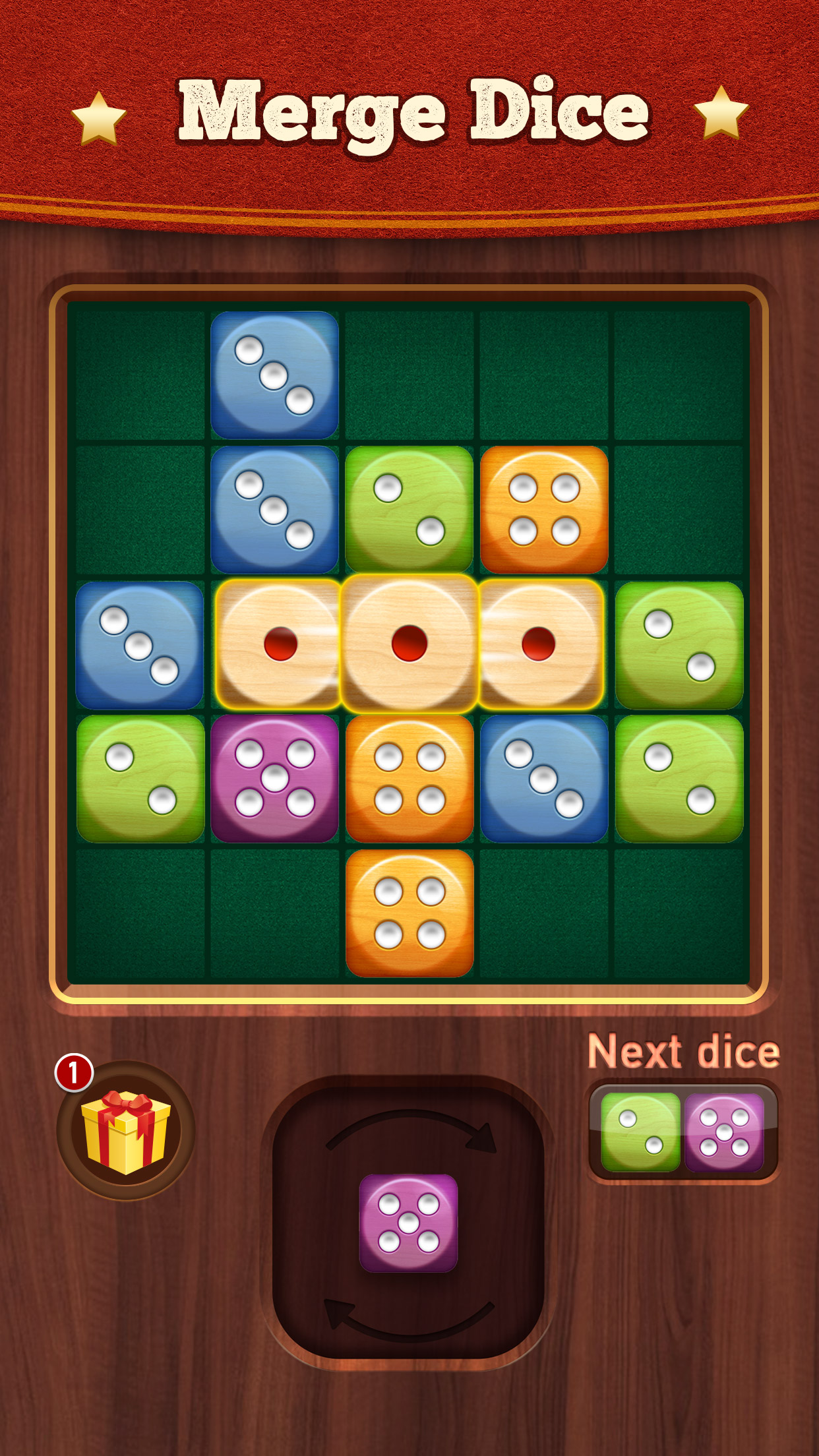 اسکرین شات 1 بازی Woody Dice Merge Puzzle