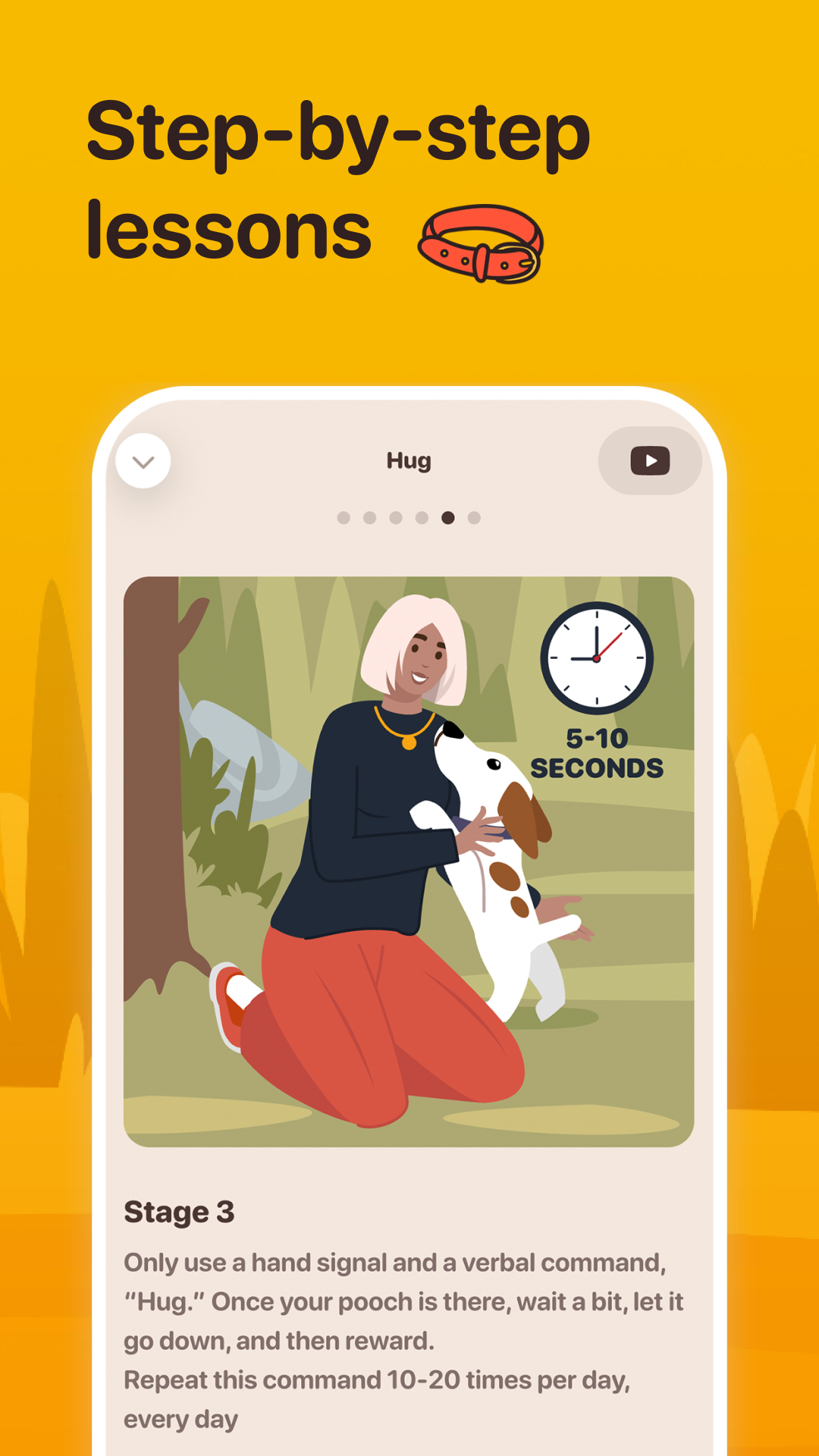 اسکرین شات 4 برنامه Woofz - Puppy and Dog Training