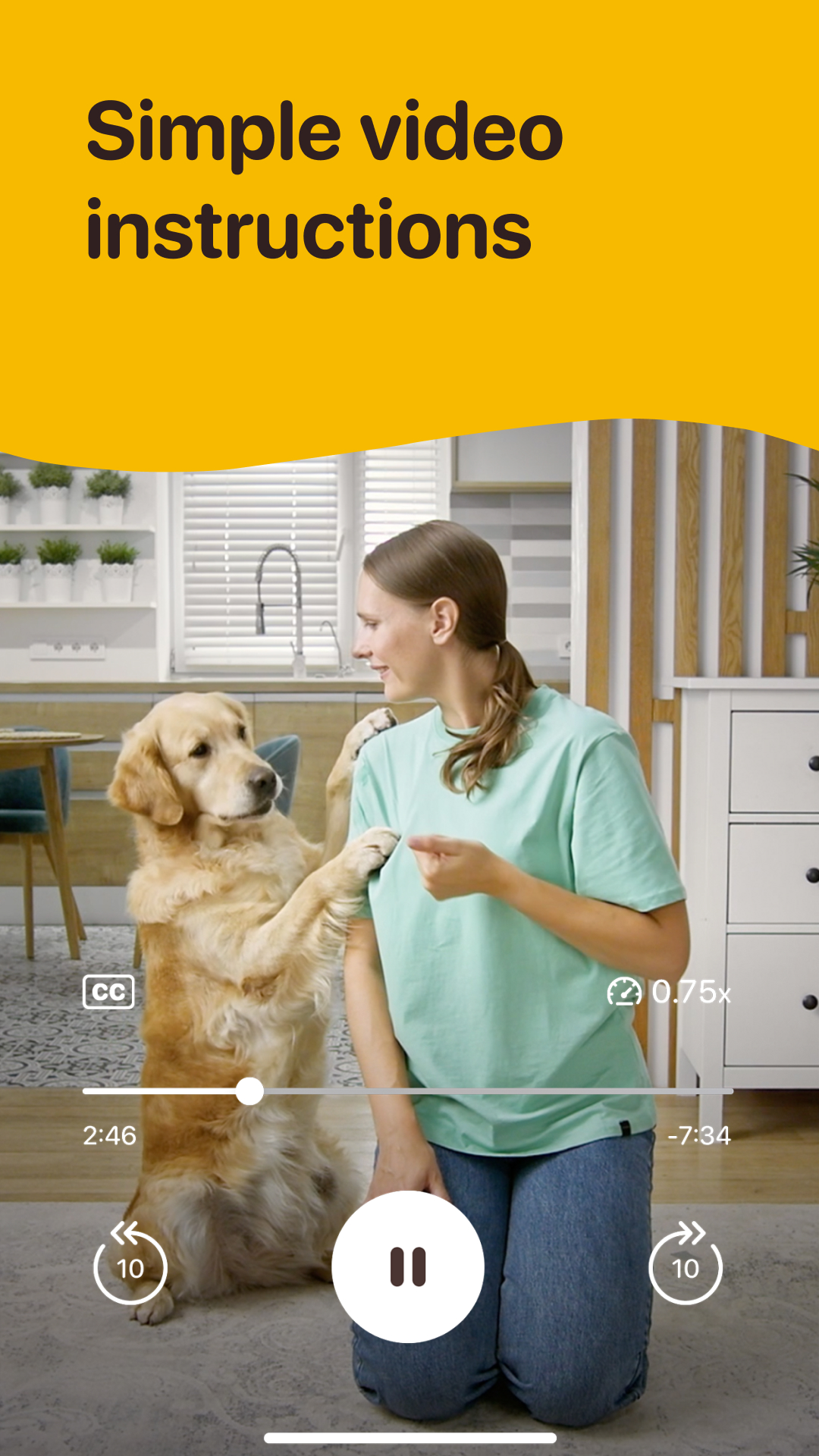 اسکرین شات 5 برنامه Woofz - Smart Dog Training