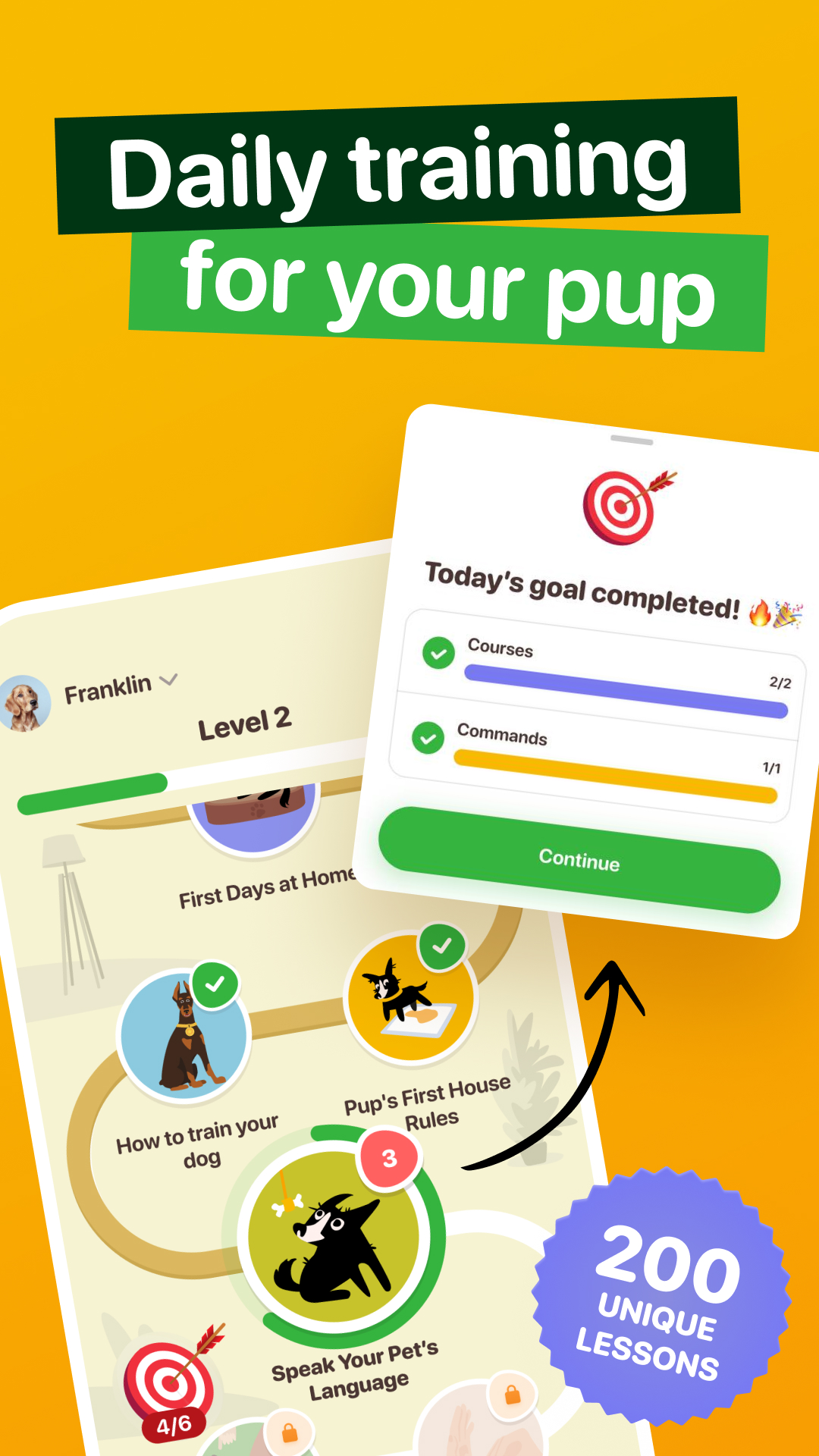 اسکرین شات 2 برنامه Woofz - Puppy and Dog Training