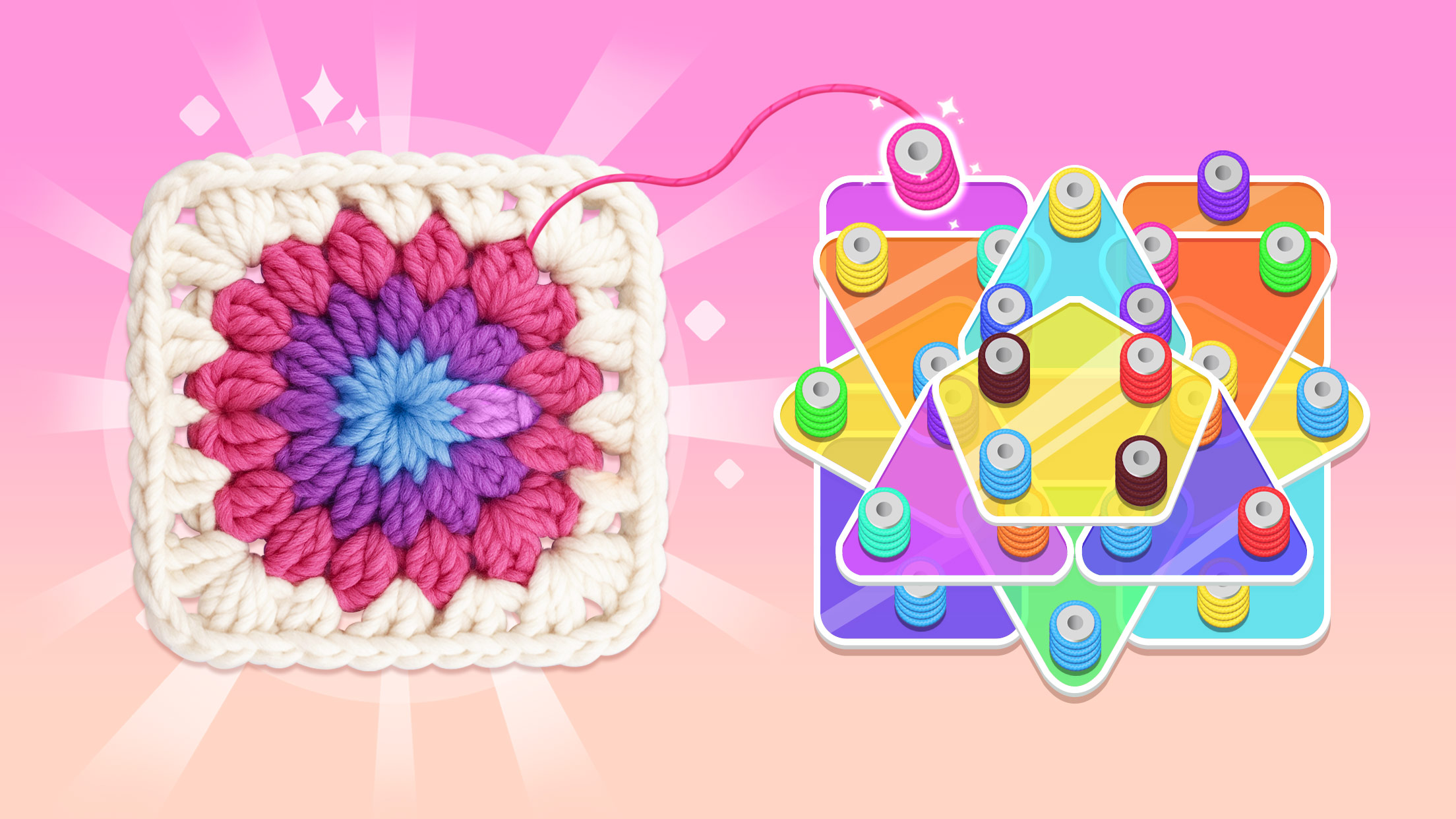 اسکرین شات 7 بازی Wool Sort - Yarn Unravel Games