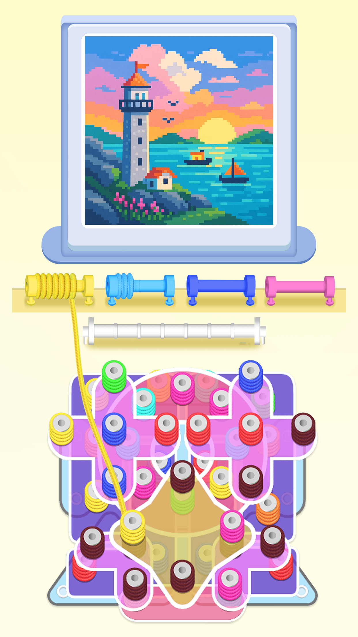 اسکرین شات 3 بازی Wool Sort - Yarn Unravel Games