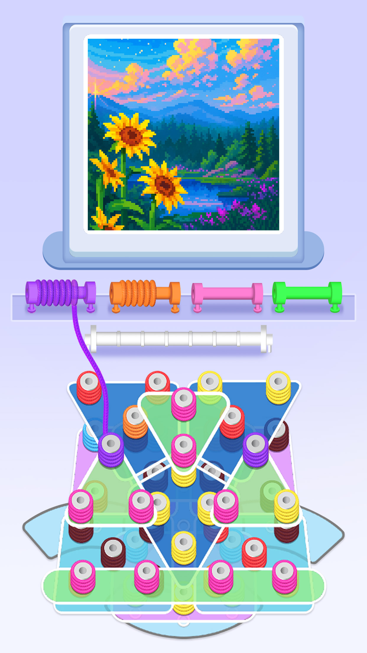 اسکرین شات 6 بازی Wool Sort - Yarn Unravel Games