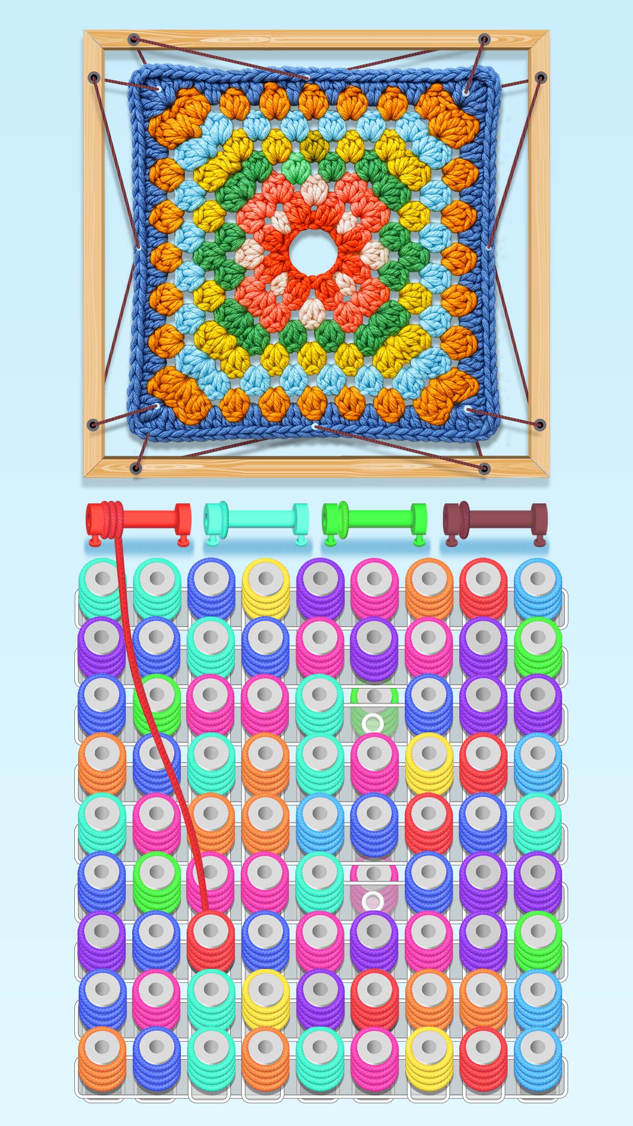 اسکرین شات 1 بازی Wool Sort - Yarn Unravel Games