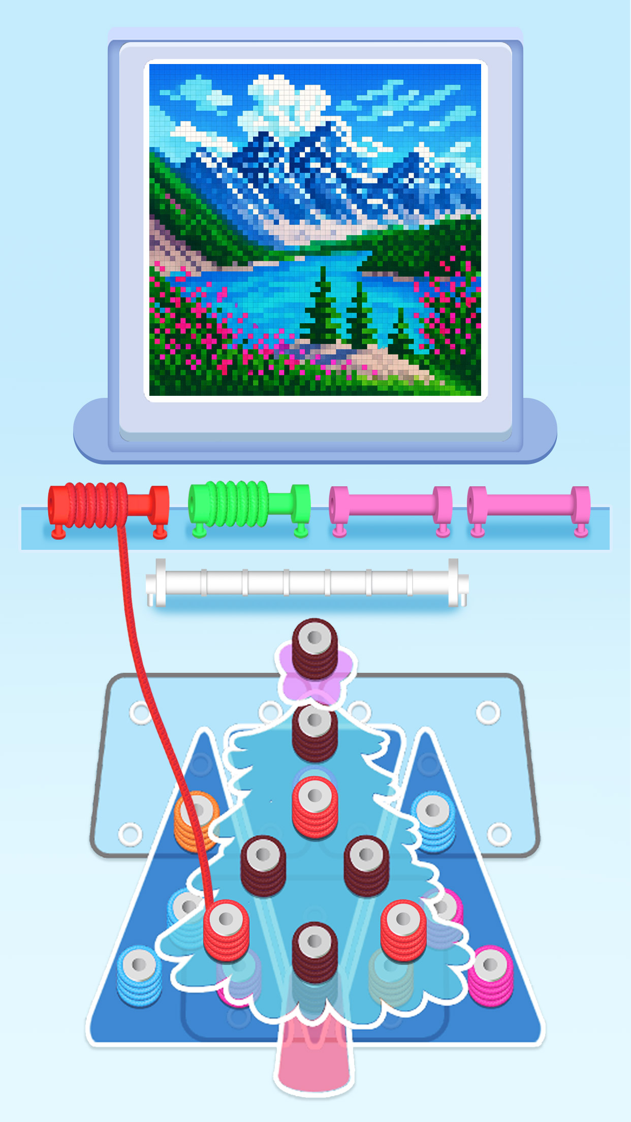 اسکرین شات 2 بازی Wool Sort - Yarn Unravel Games
