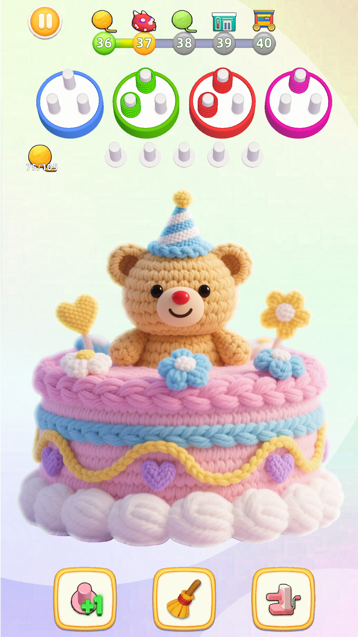 اسکرین شات 2 بازی Wool Craze: Wool Sort Games 3D