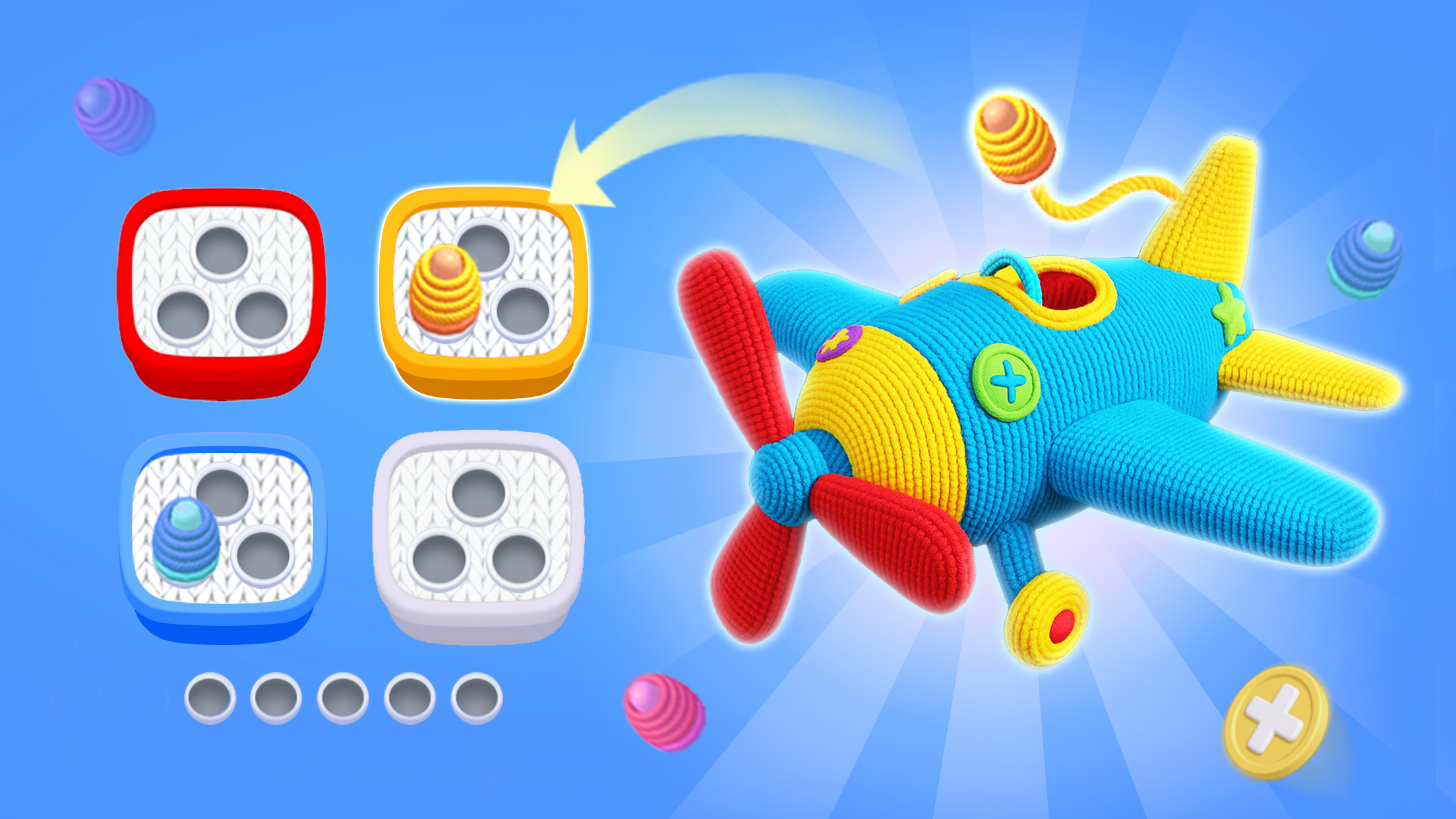 اسکرین شات 7 بازی Wool Saga 3D - Yarn Games