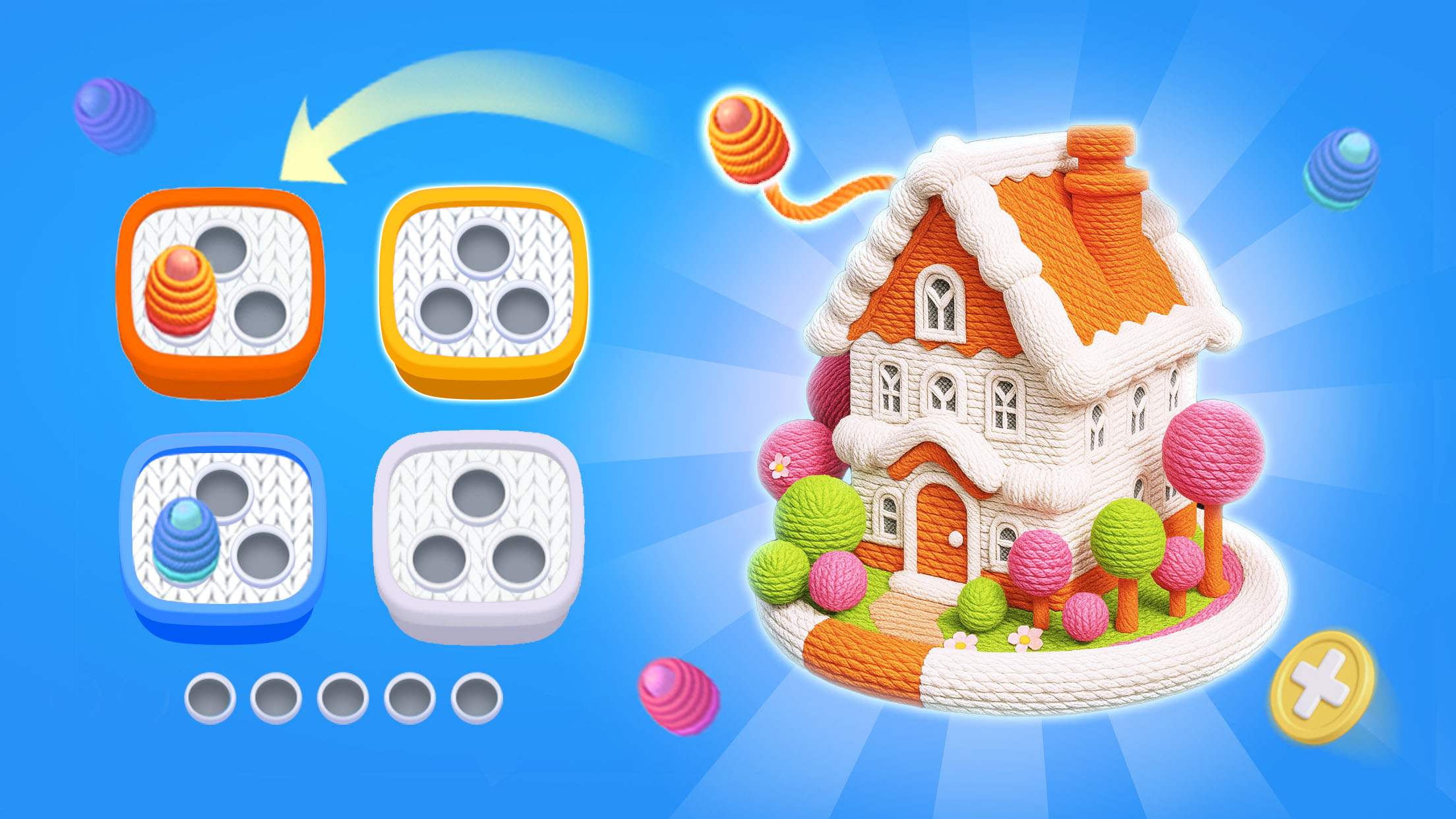 اسکرین شات 8 بازی Wool Saga 3D - Yarn Games