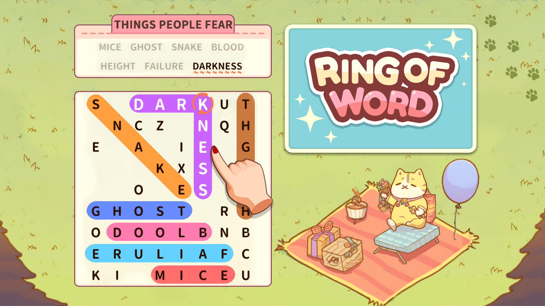 اسکرین شات 7 بازی Ring of Words2: Cats Party