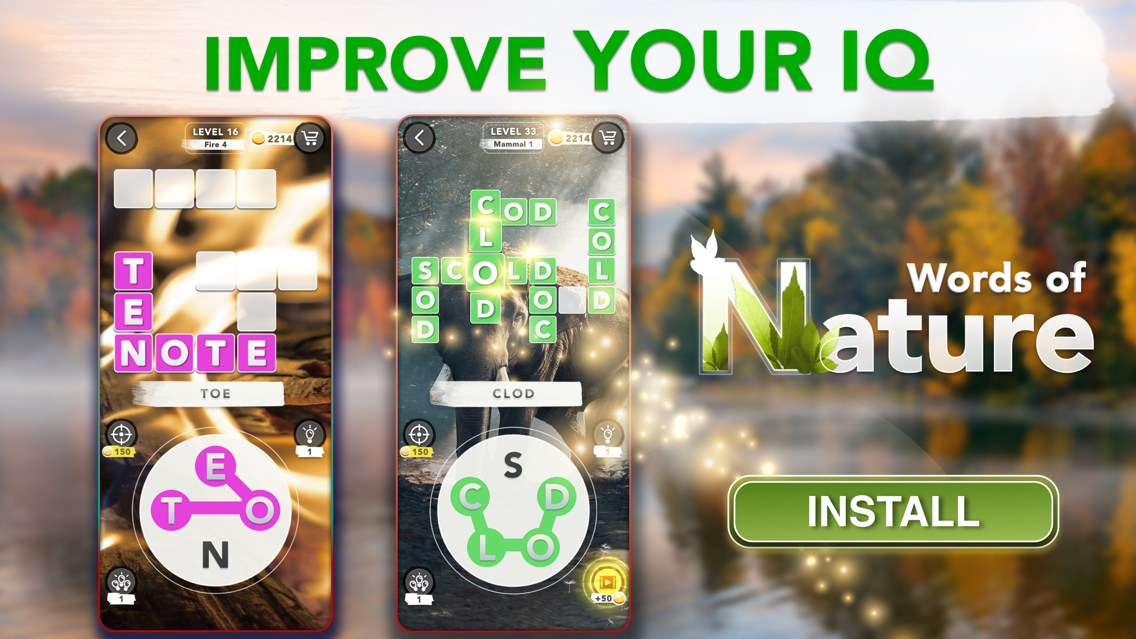 اسکرین شات 6 بازی Word Connect - Words of Nature