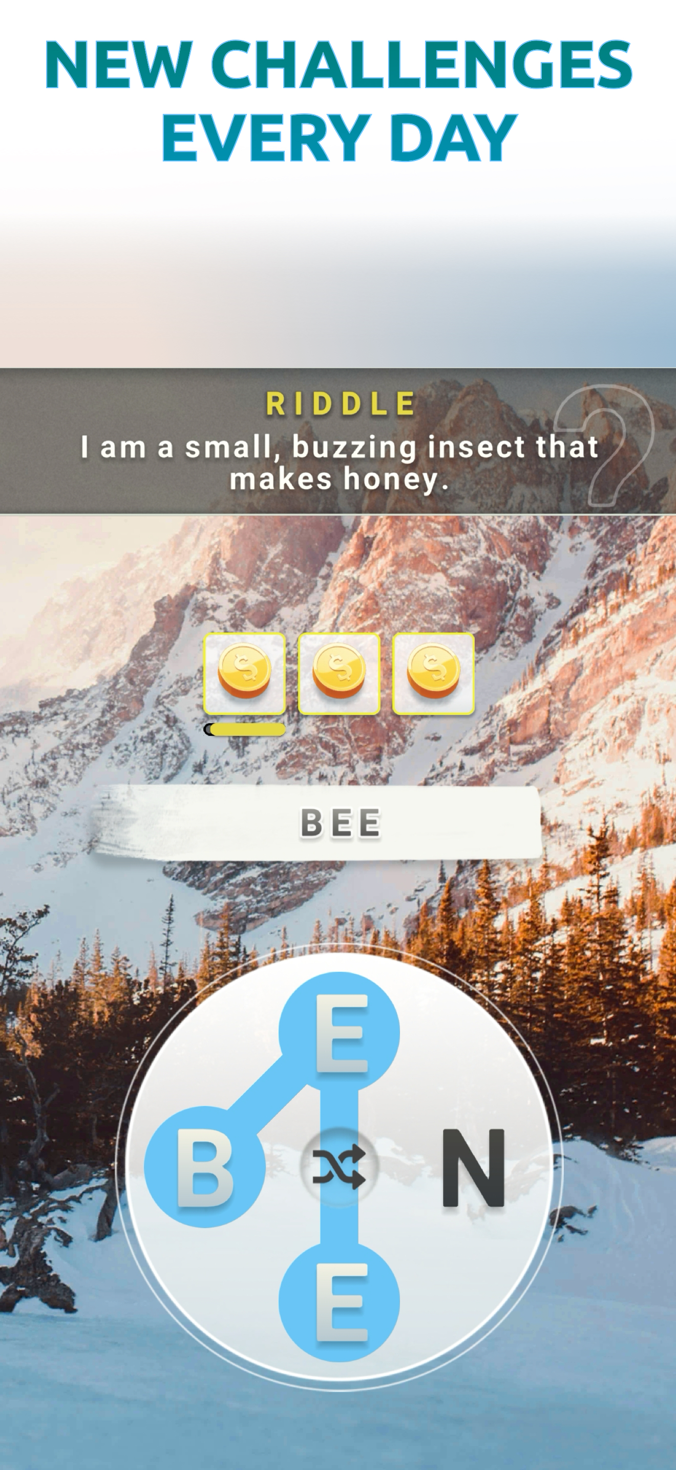 اسکرین شات 3 بازی Word Connect - Words of Nature