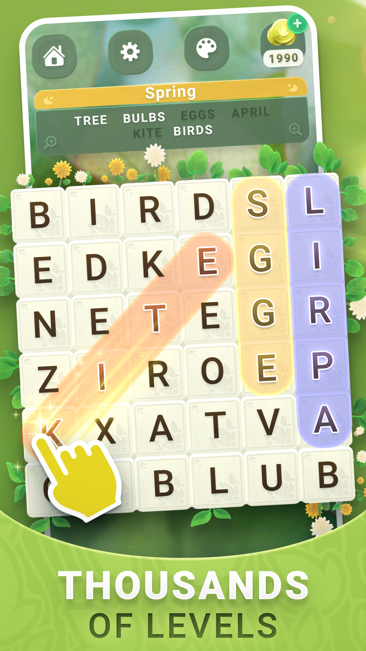 اسکرین شات 1 بازی Word Search Nature Puzzle Game