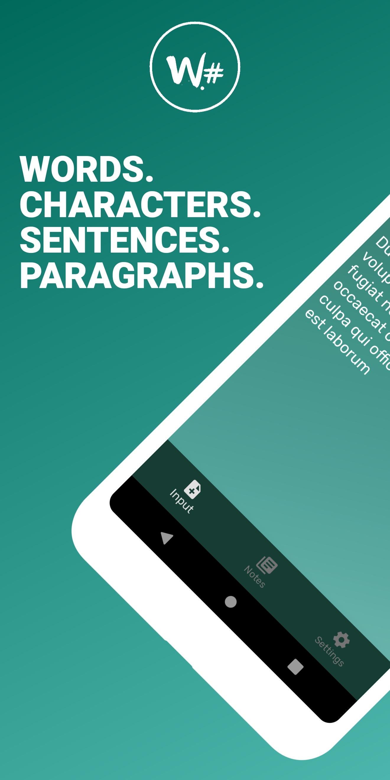اسکرین شات 1 برنامه Word Counter - Count Words, Se