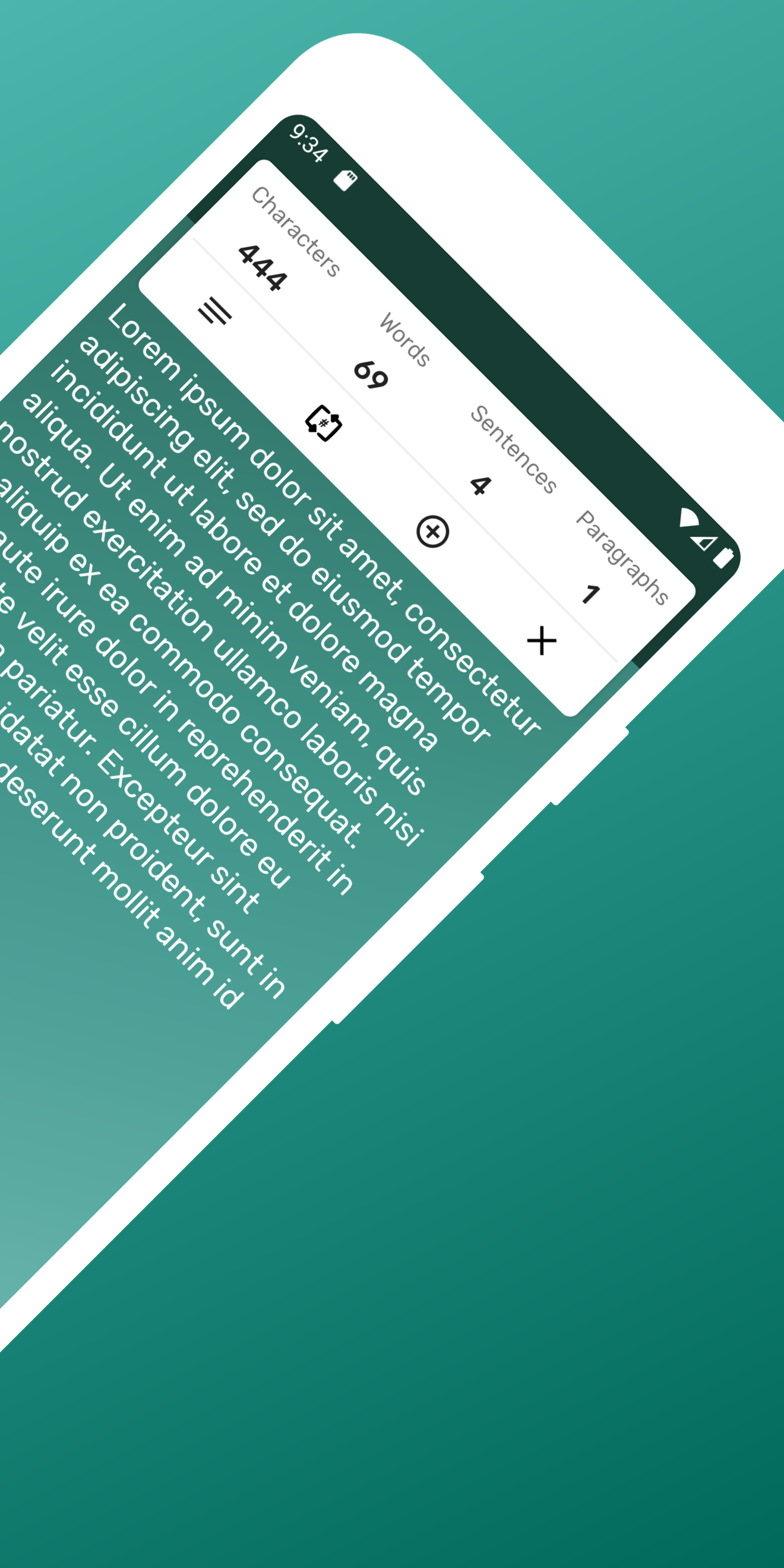 اسکرین شات 2 برنامه Word Counter - Count Words, Se