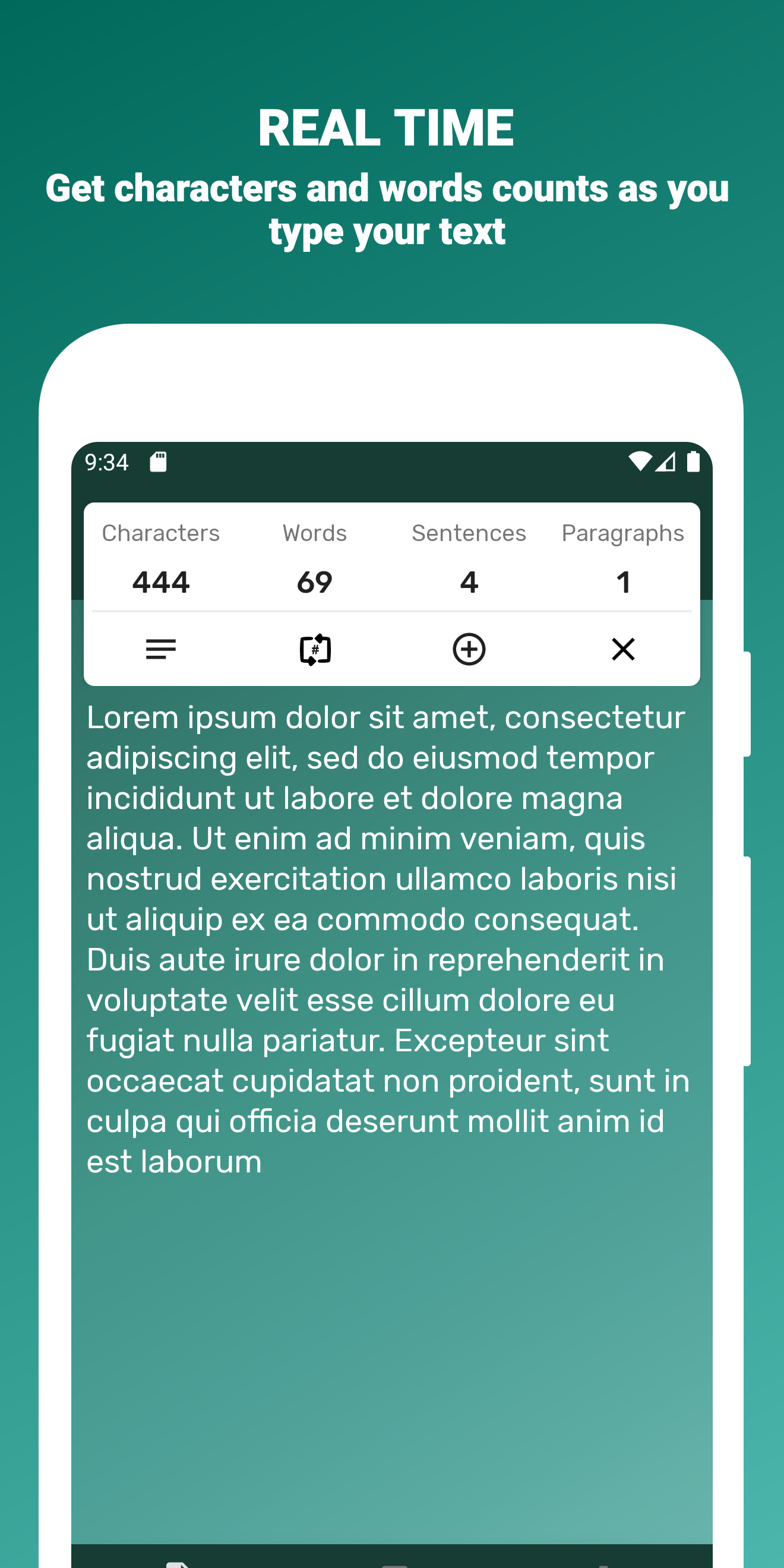 اسکرین شات 3 برنامه Word Counter - Count Words, Se