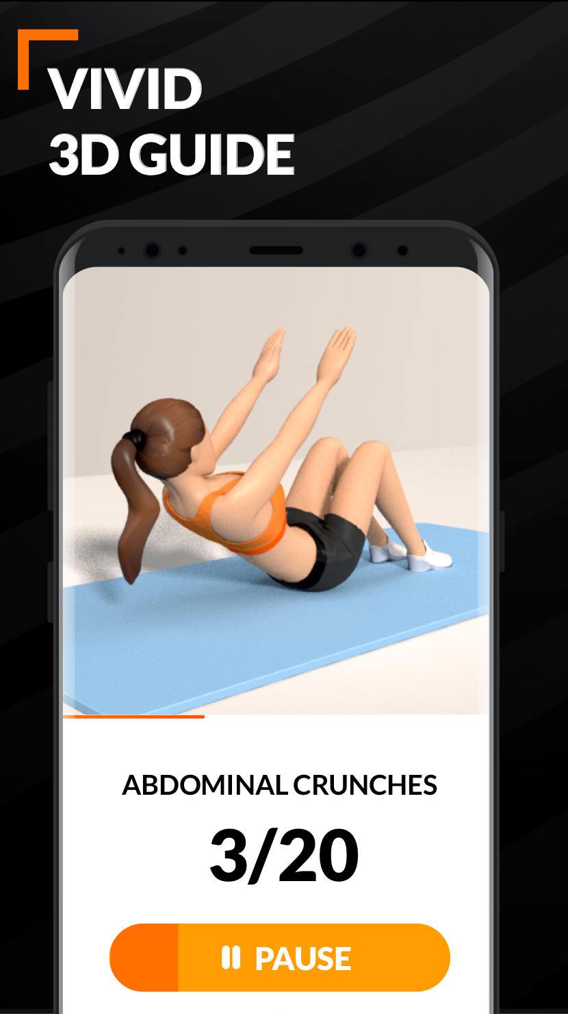 اسکرین شات 2 برنامه Home Workout for Women