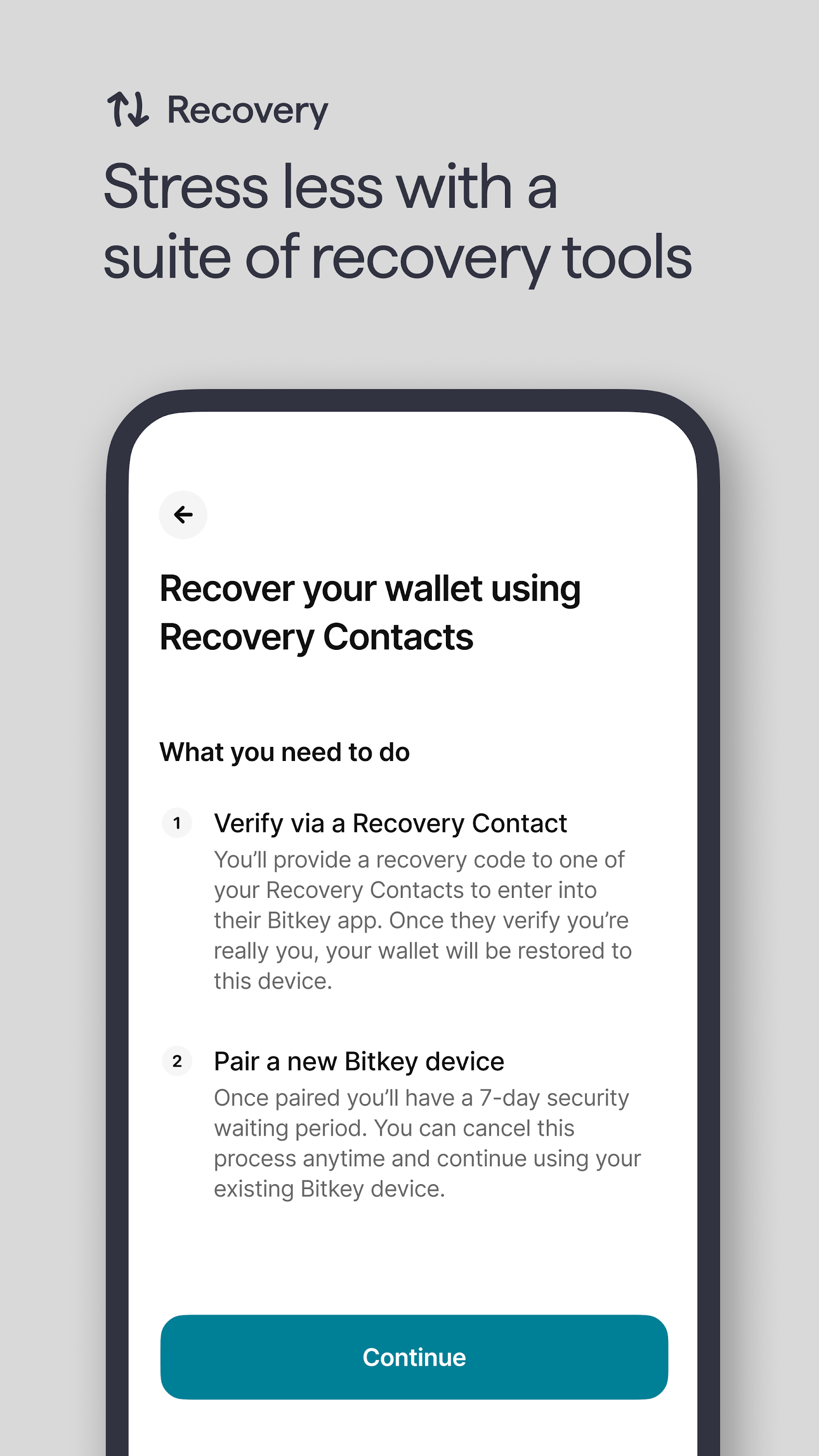 اسکرین شات 6 برنامه Bitkey - Bitcoin Wallet
