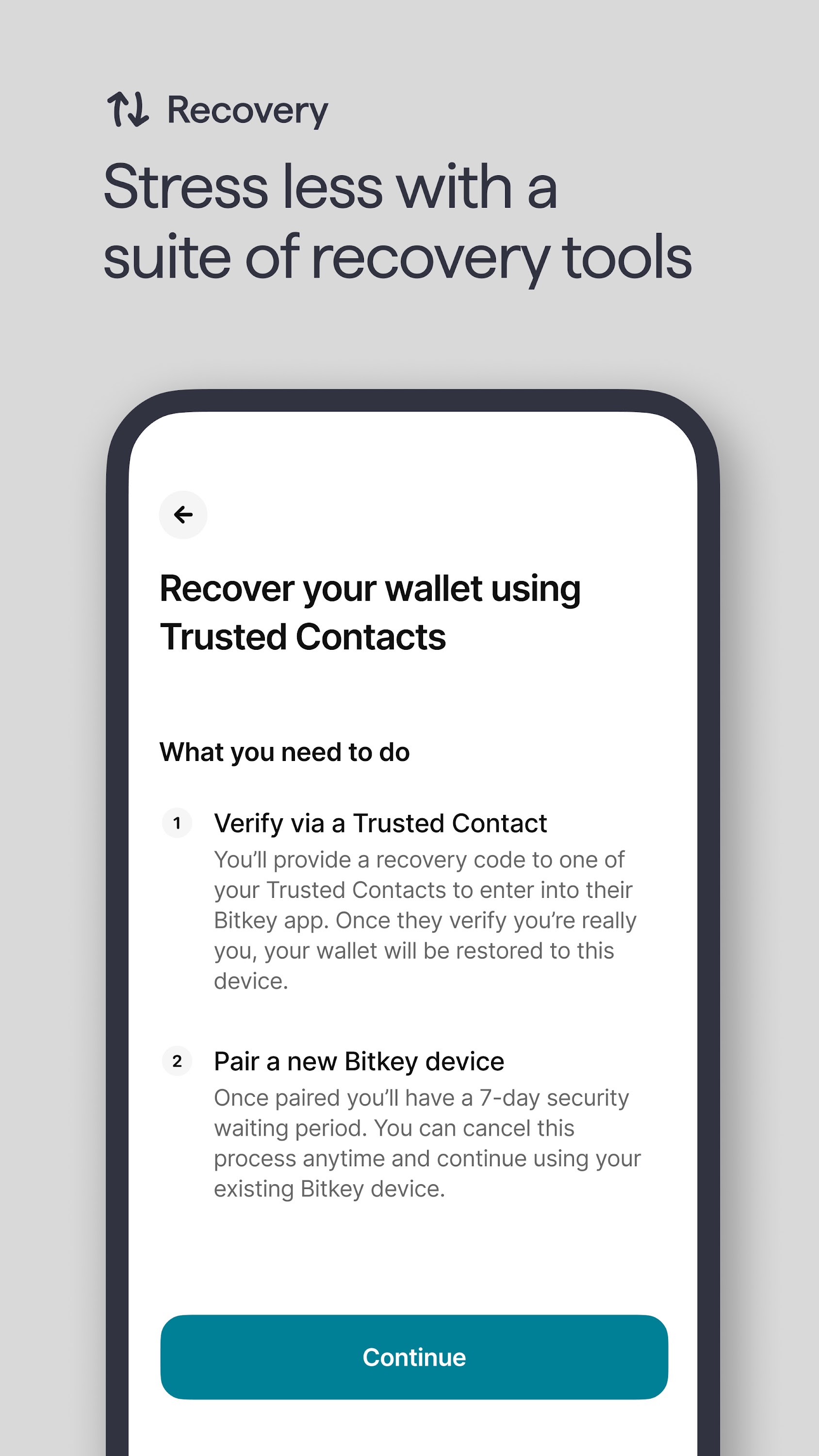 اسکرین شات 6 برنامه Bitkey - Bitcoin Wallet