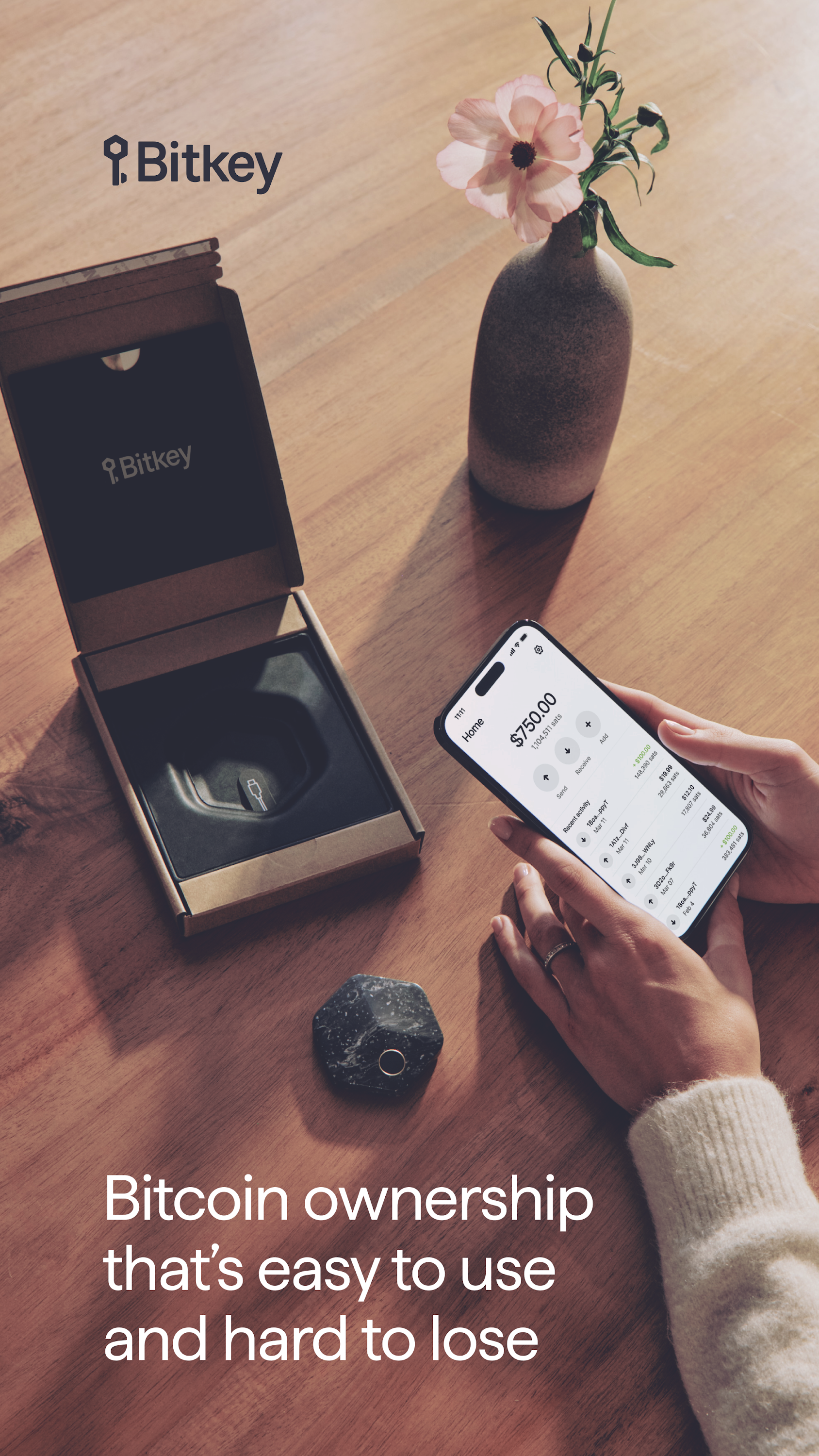 اسکرین شات 1 برنامه Bitkey - Bitcoin Wallet