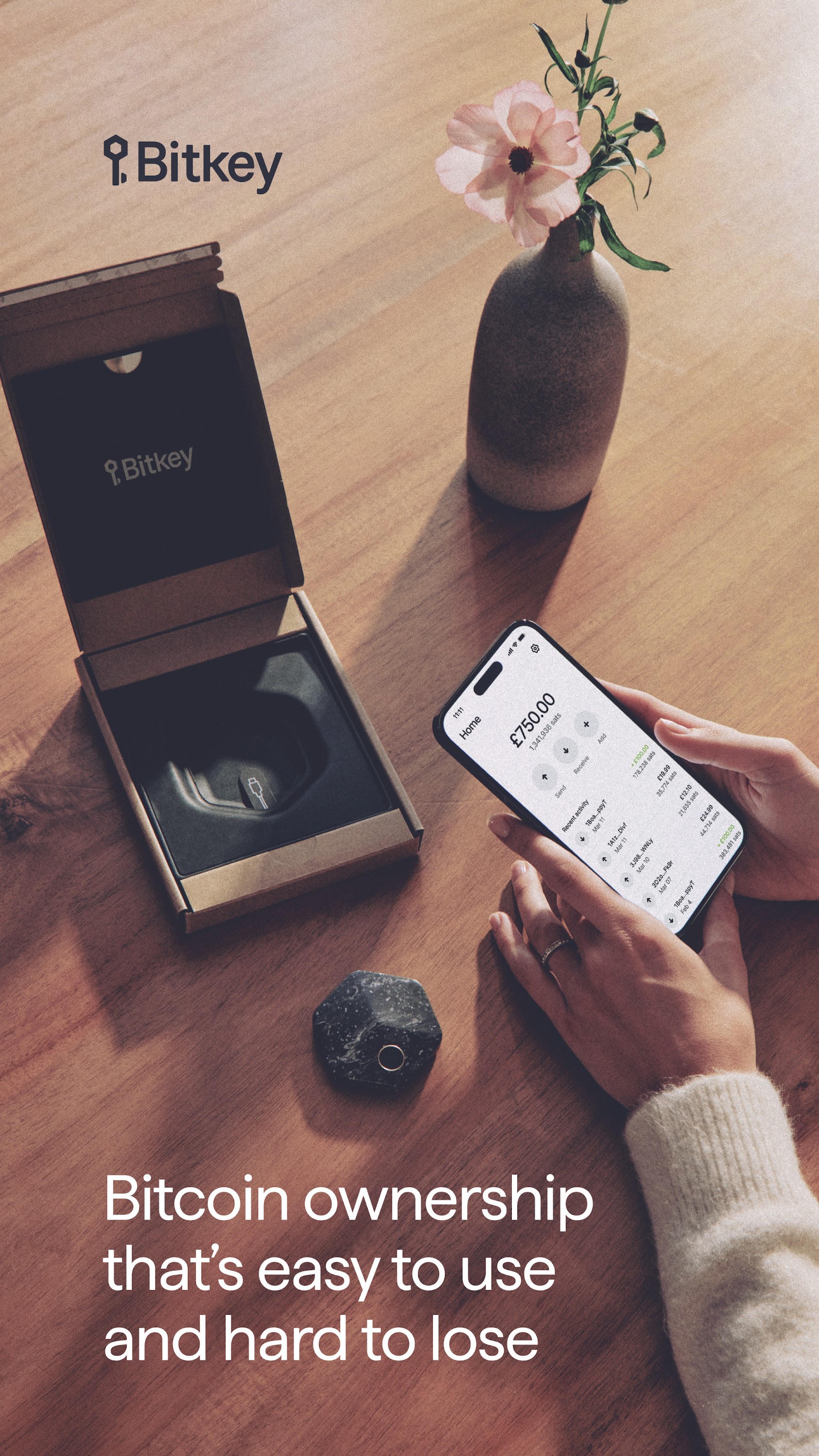 اسکرین شات 1 برنامه Bitkey - Bitcoin Wallet