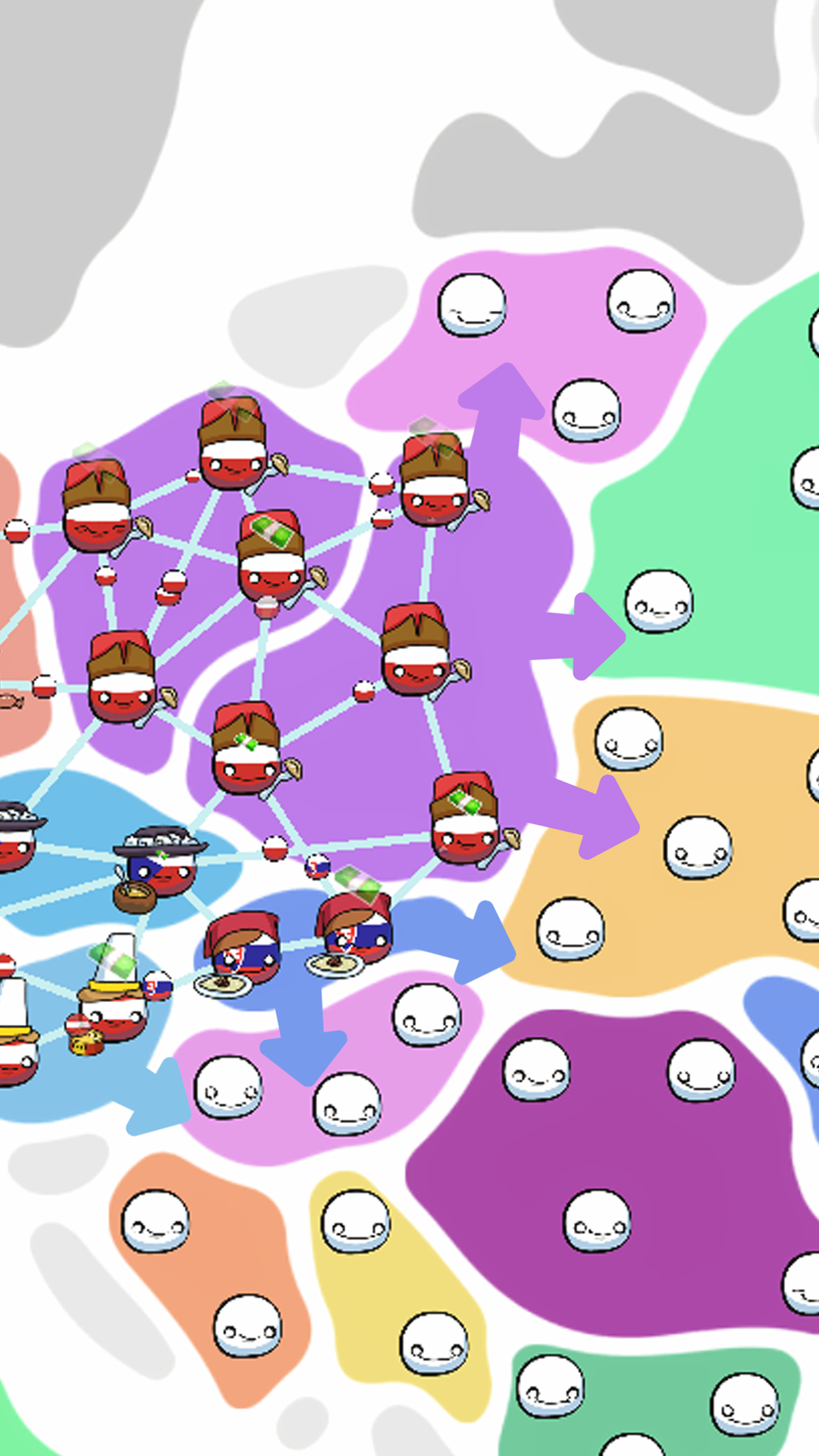 اسکرین شات 1 بازی Country Balls: World Connect