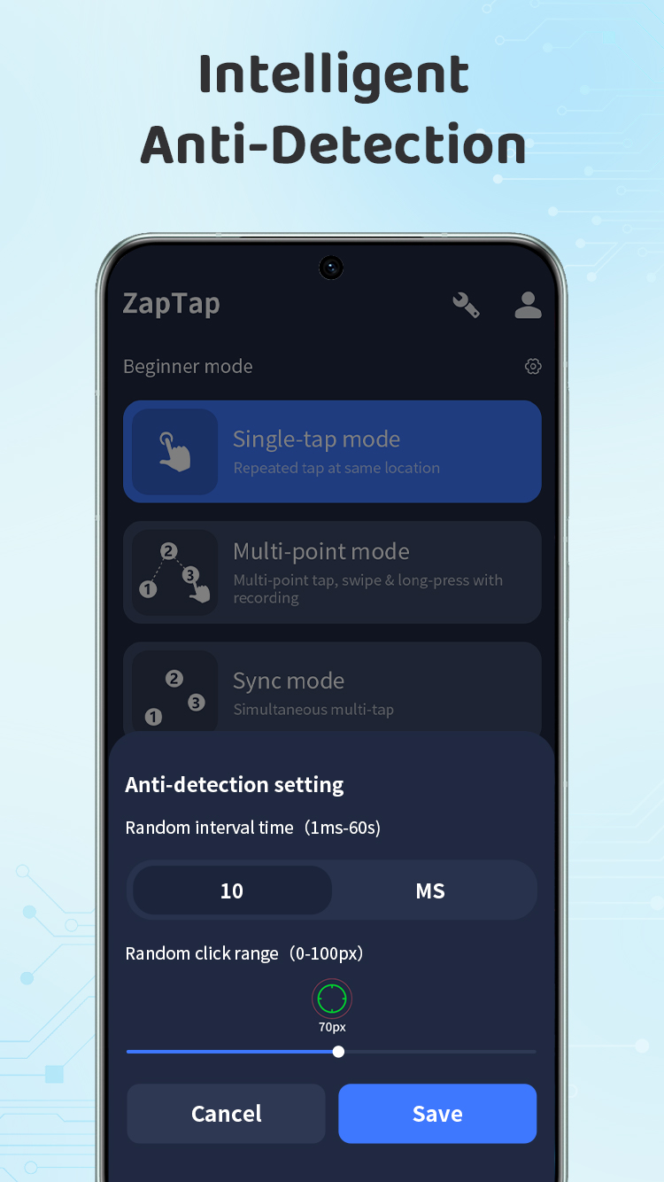 اسکرین شات 6 برنامه Auto Clicker - ZapTap