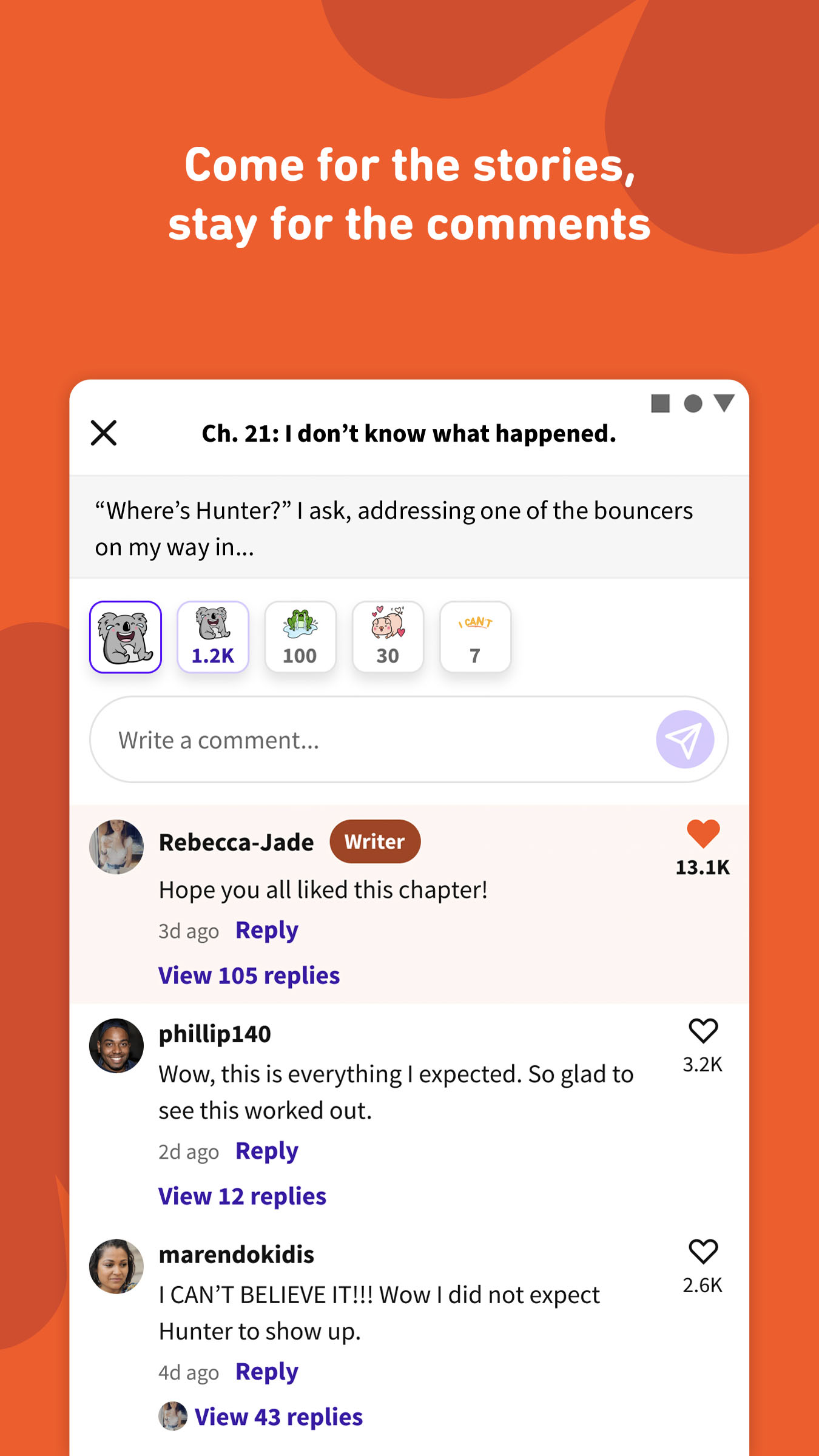 اسکرین شات 3 برنامه Wattpad Beta